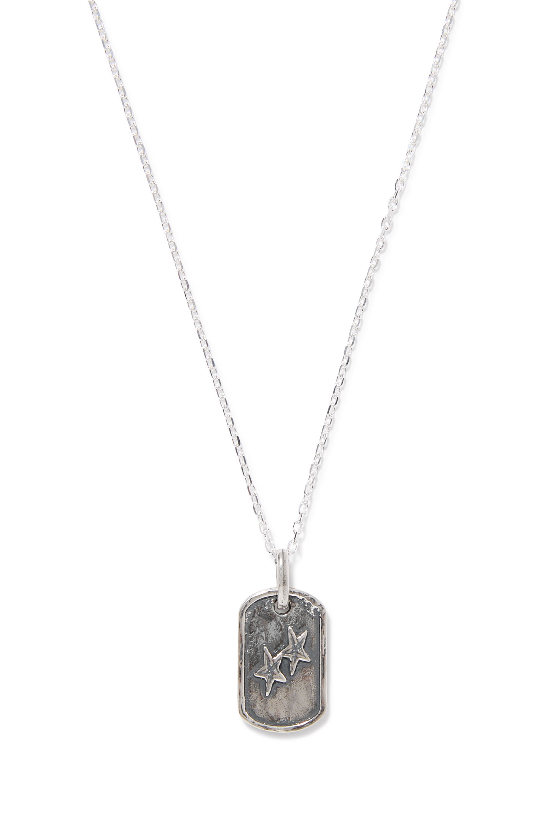 Dog Tag Necklace, 925 Sterling Silver