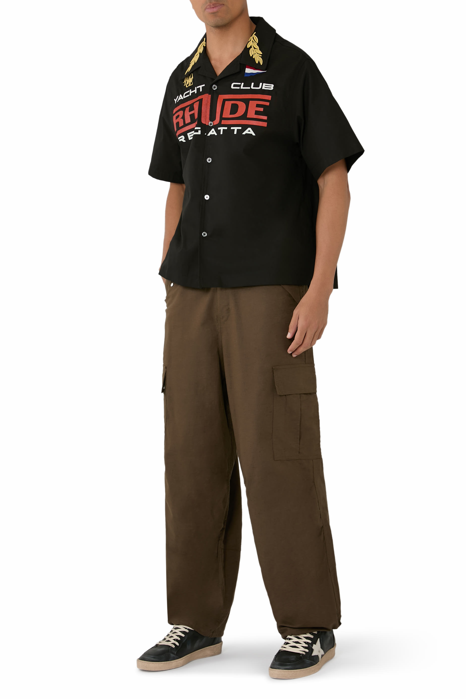 Ball Star Sneakers with Leather Star and Heel Tab