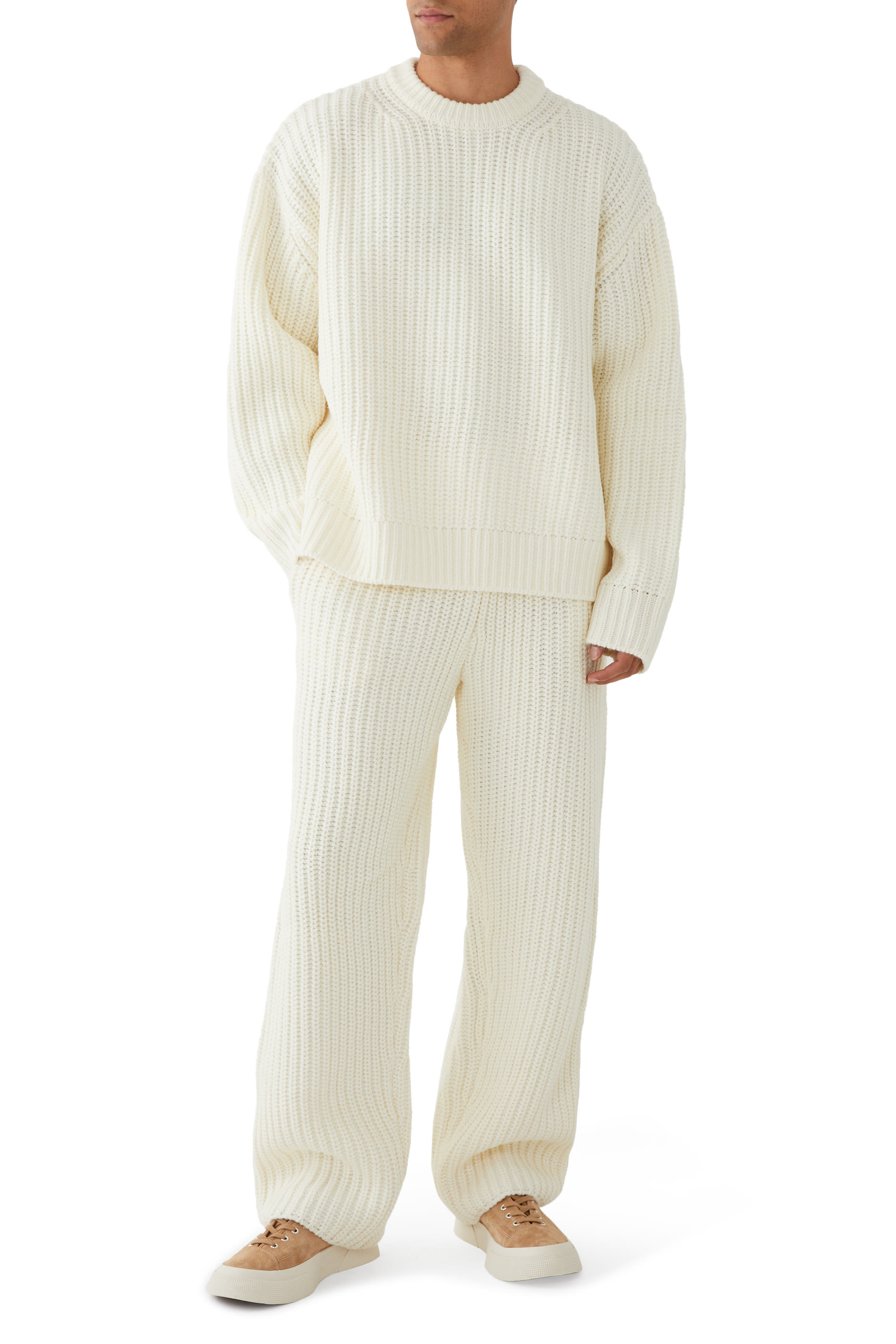 Chunky Rib Knit Crewneck