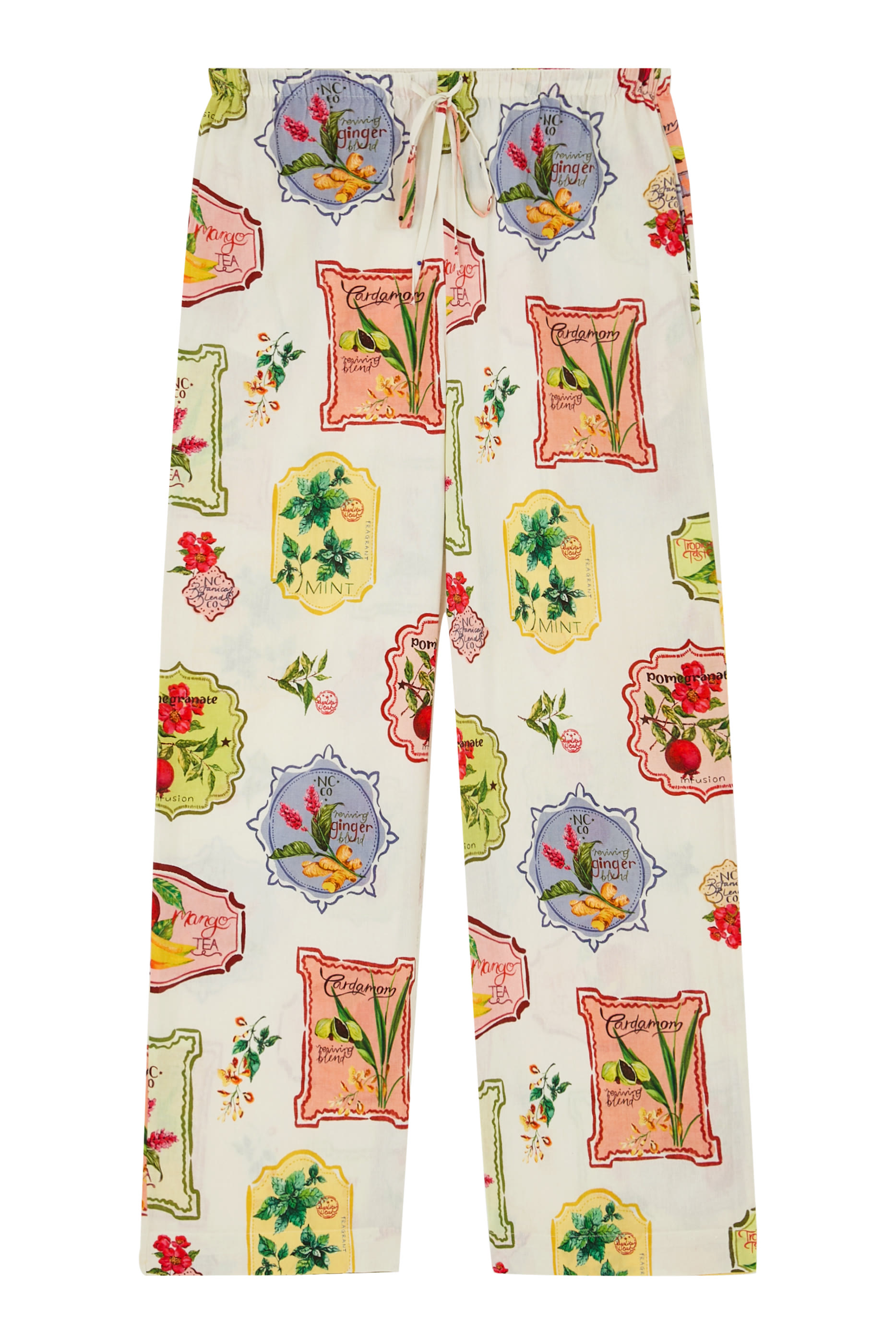 Shona Retro Stamp Print Trousers