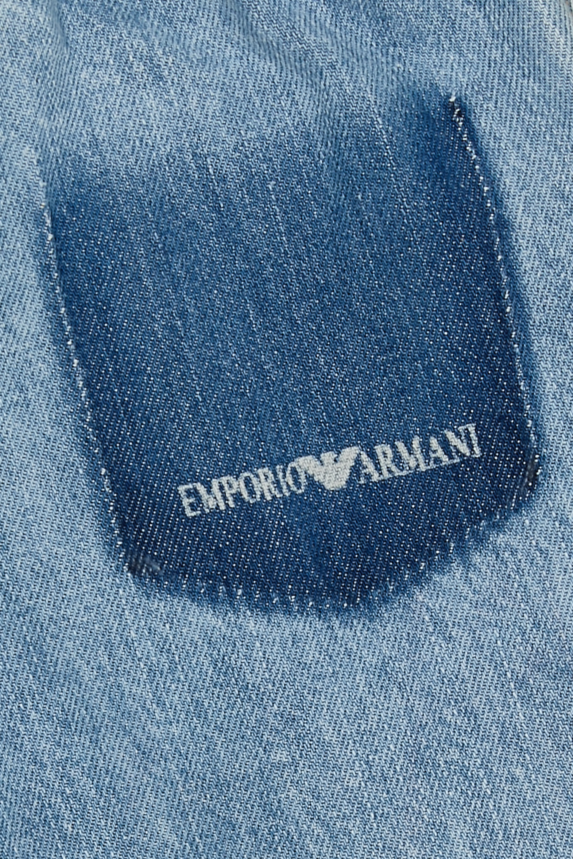Kids Contrasted Back Pocket-Detail Pants