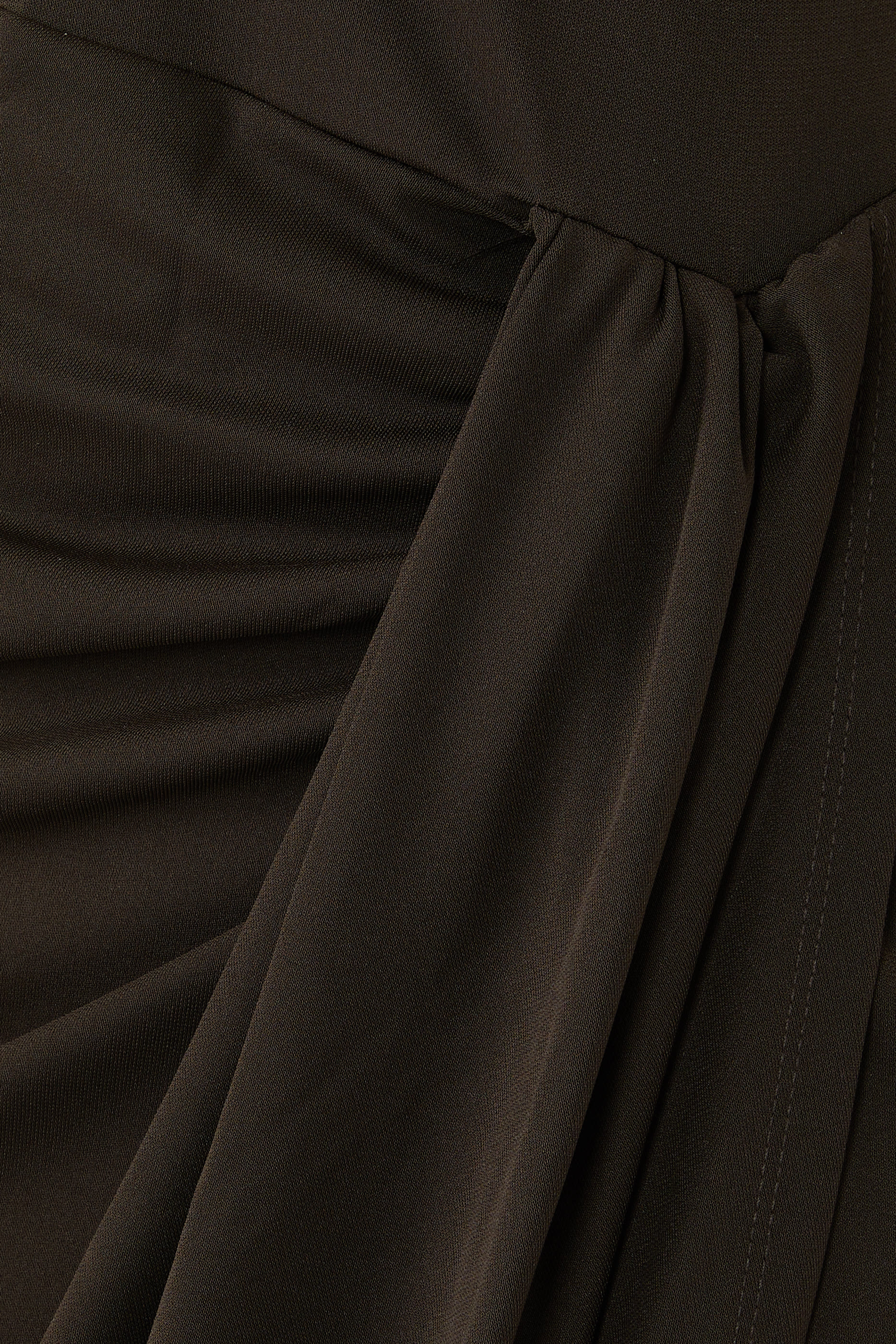 Draped Skirt Midi Dress 