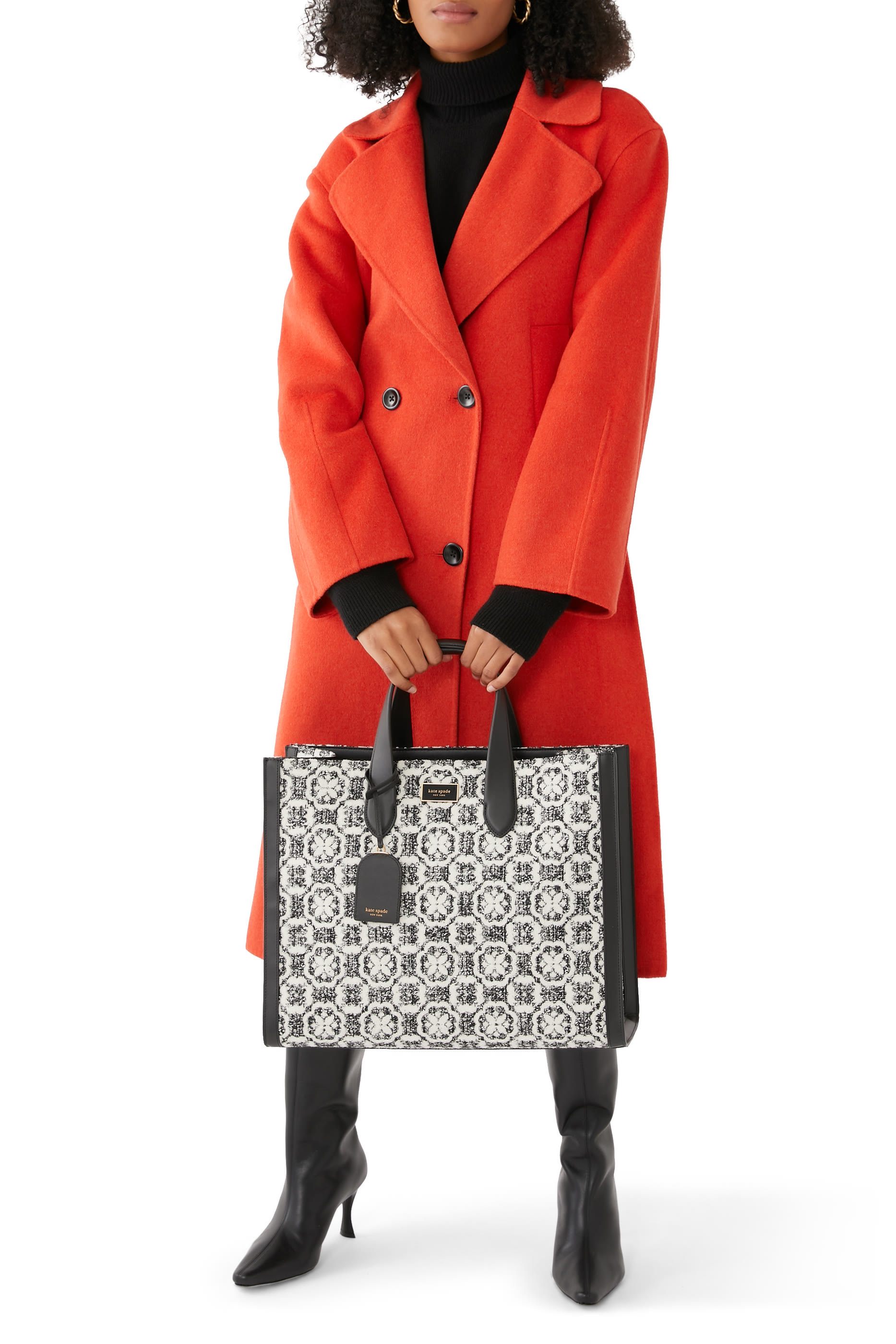 Manhattan Spade Flower Large Tote Bag