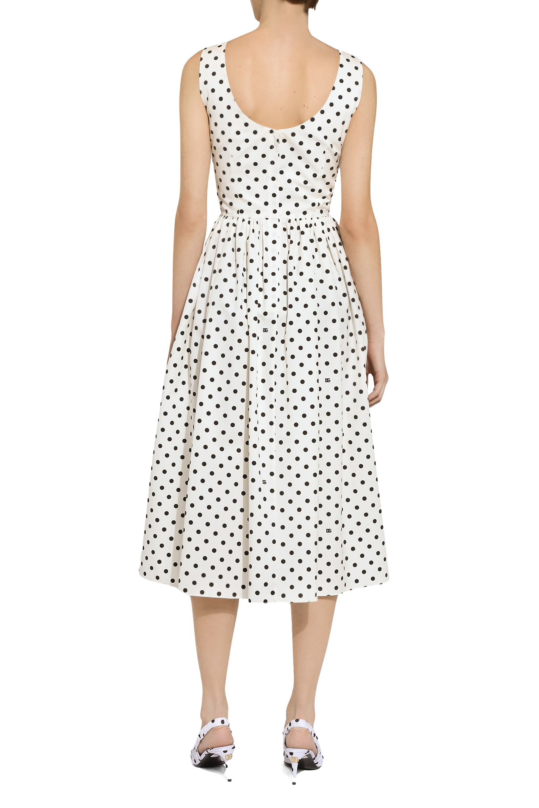 Polka-Dot Cotton Circle Dress