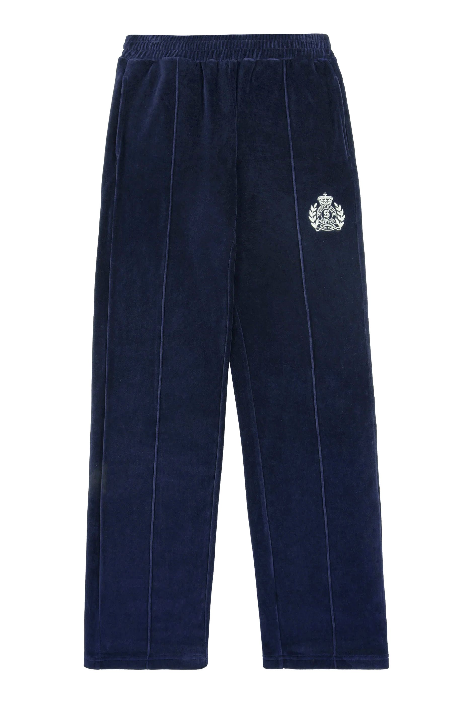 NY Crest Velour Joggers