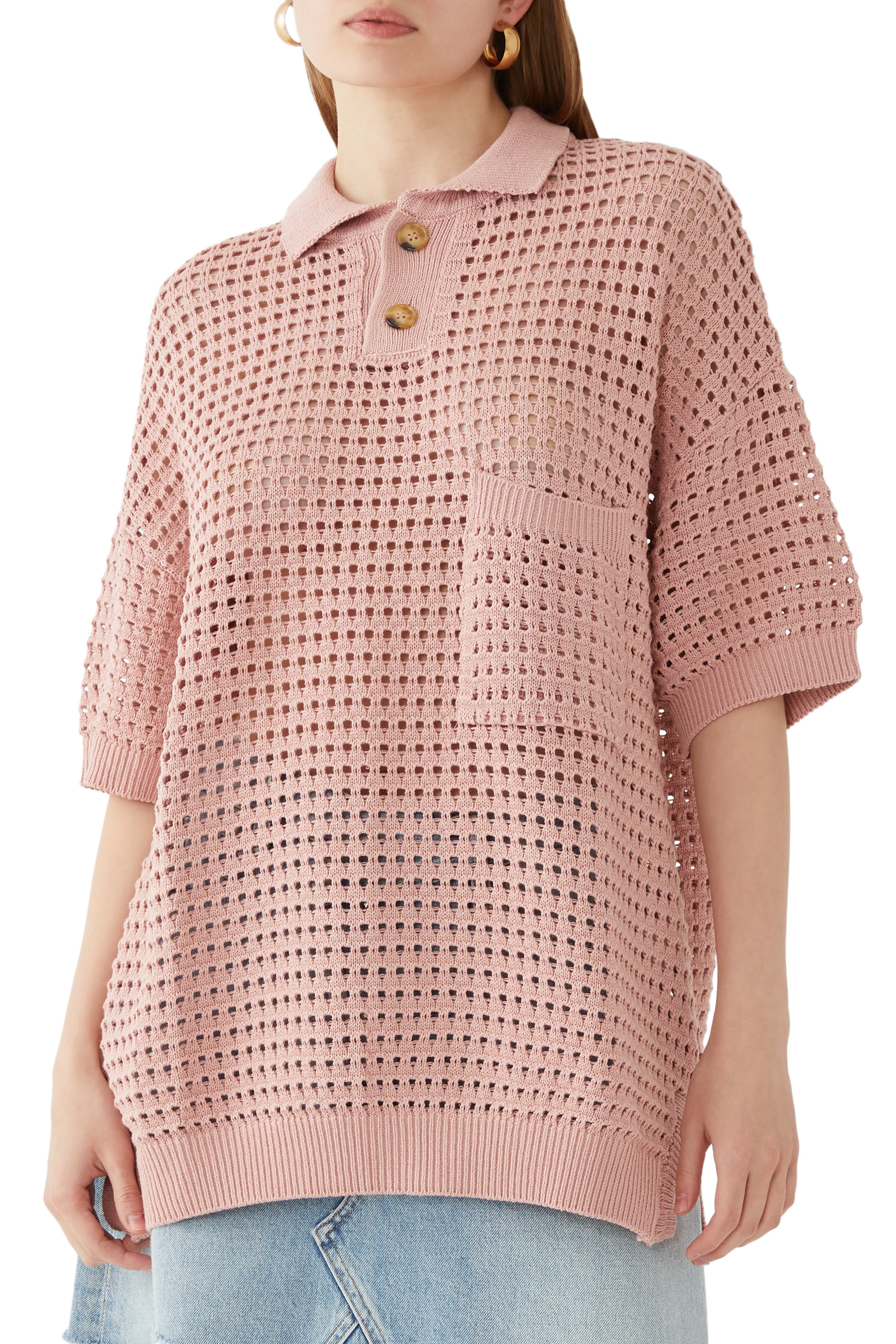 Joana Polo Shirt in Cotton-Knit