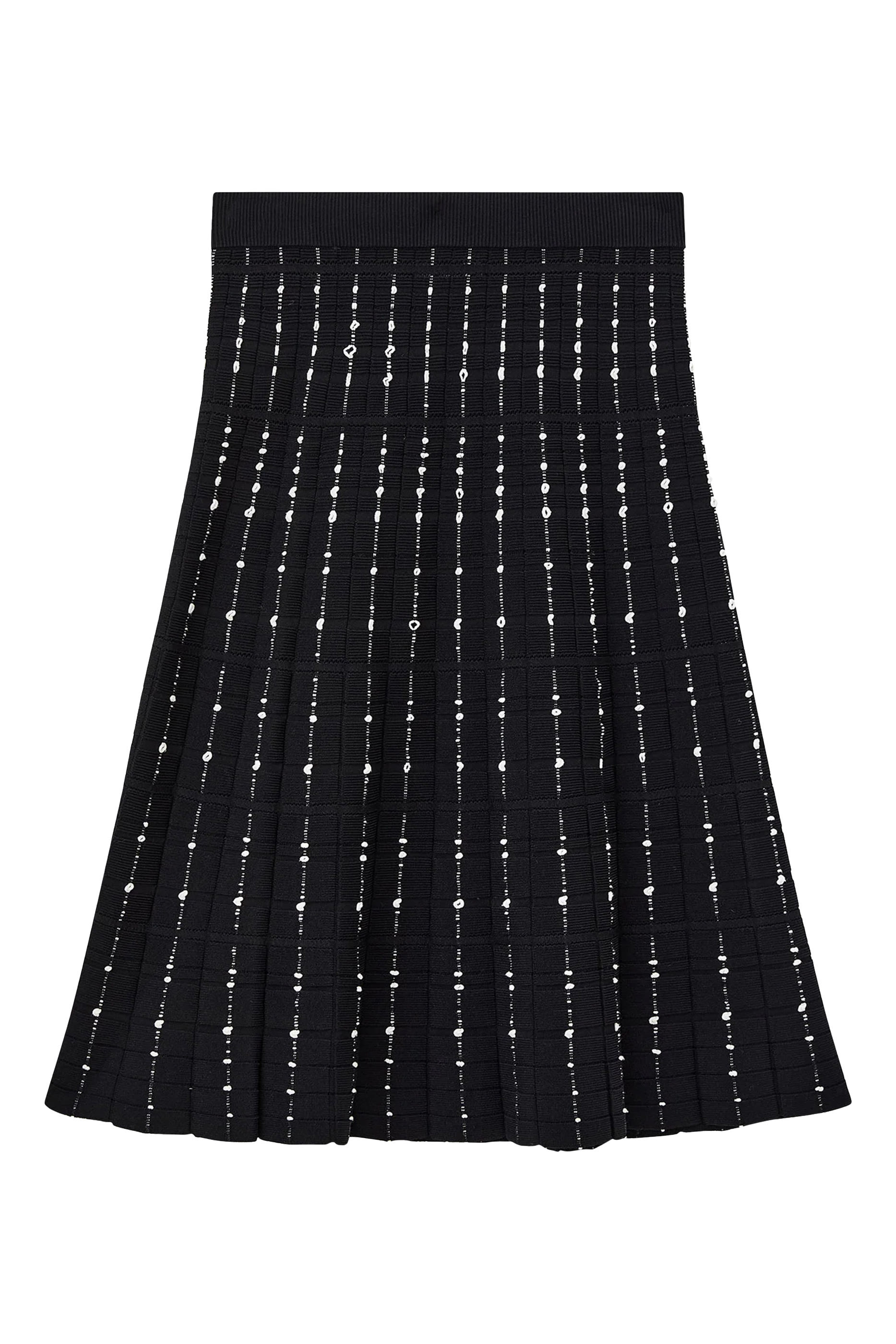 Fragmented Stripes Skirt