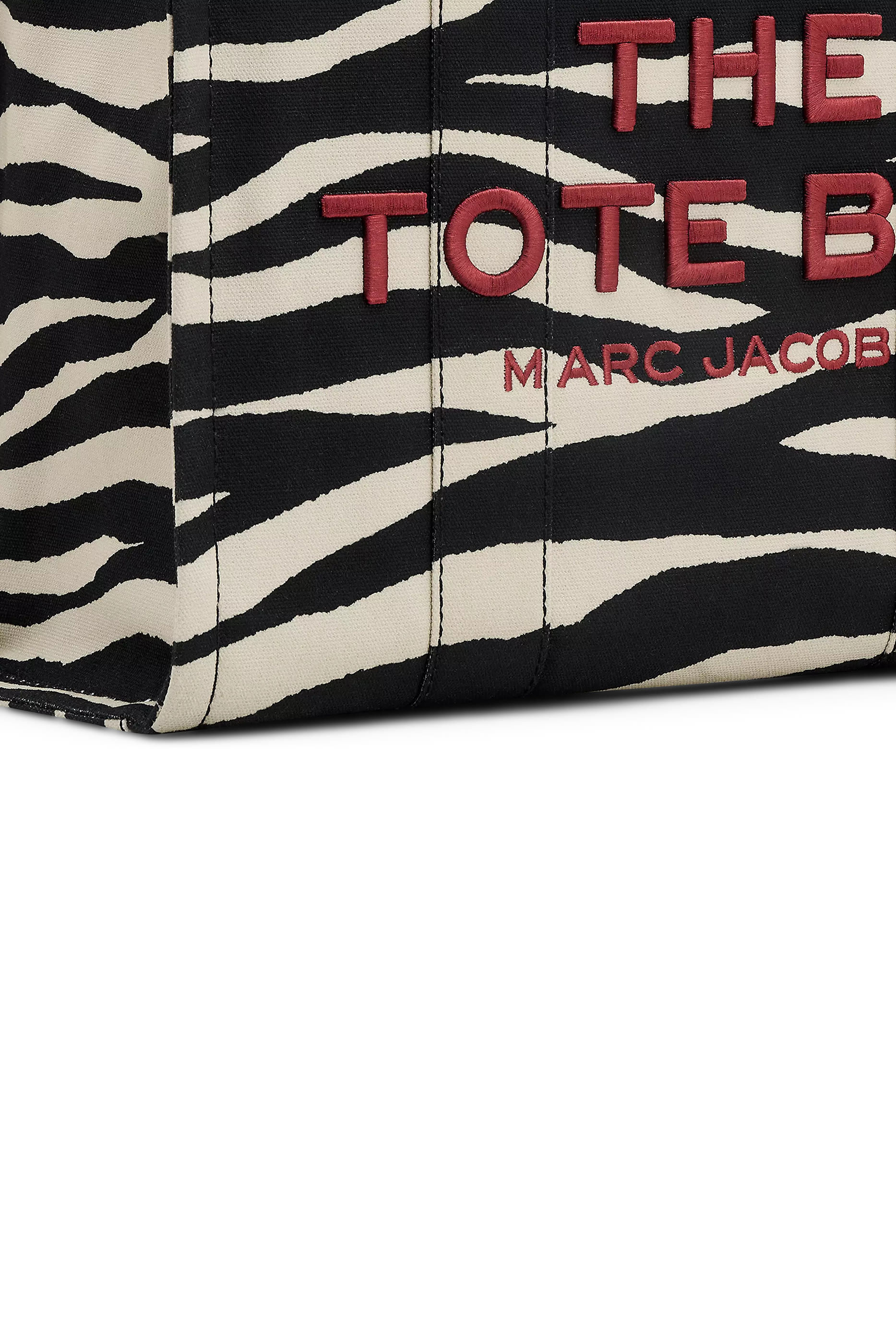 Zebra Canvas Large Tote Bag