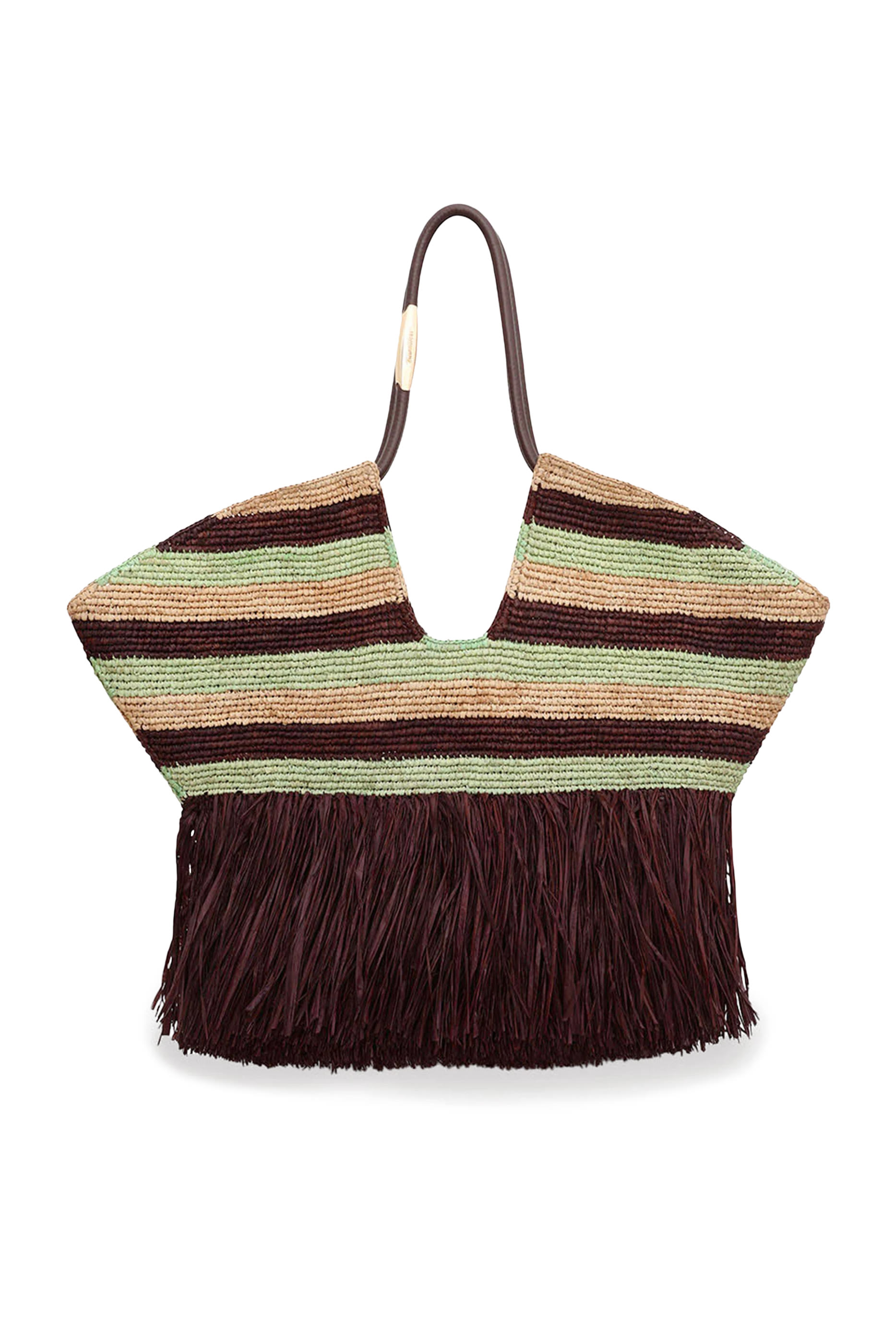 Goldentime Large Fringe Tote Bag