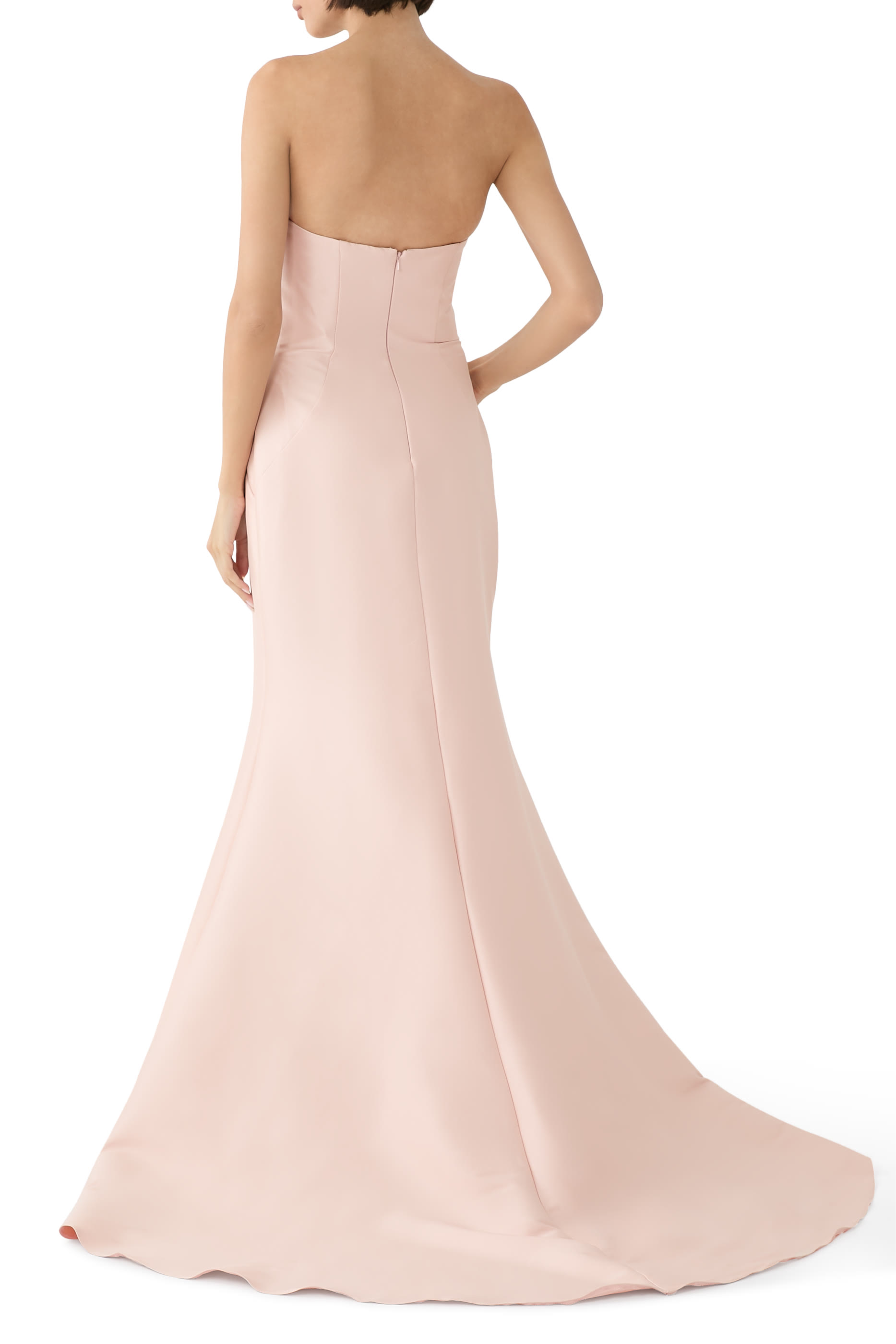 Strapless Draped Bodice Gown