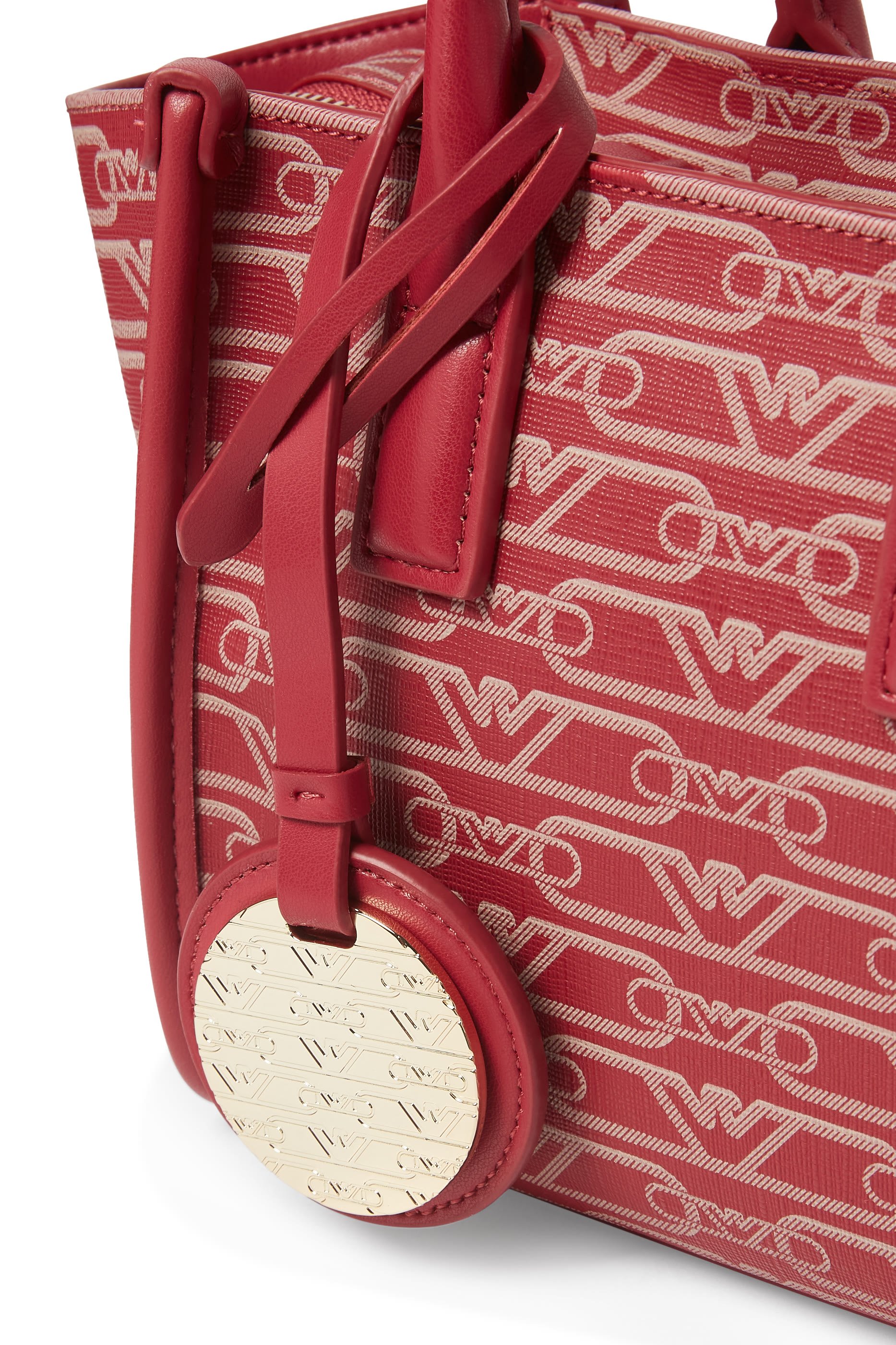 Small All-Over Monogram Print Shopper Bag