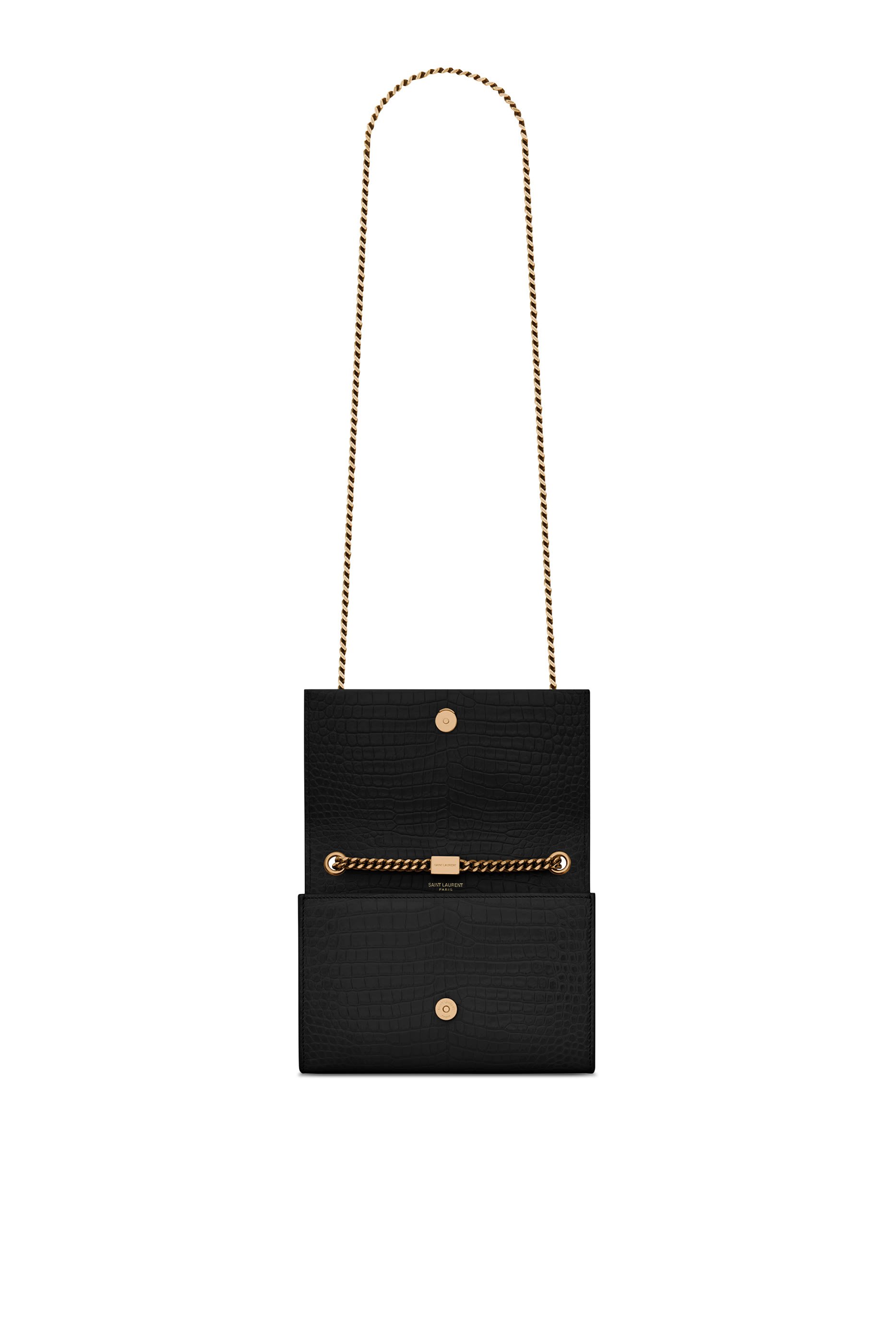  Kate Small Tassel Bag in Crocodile Embossed Leather