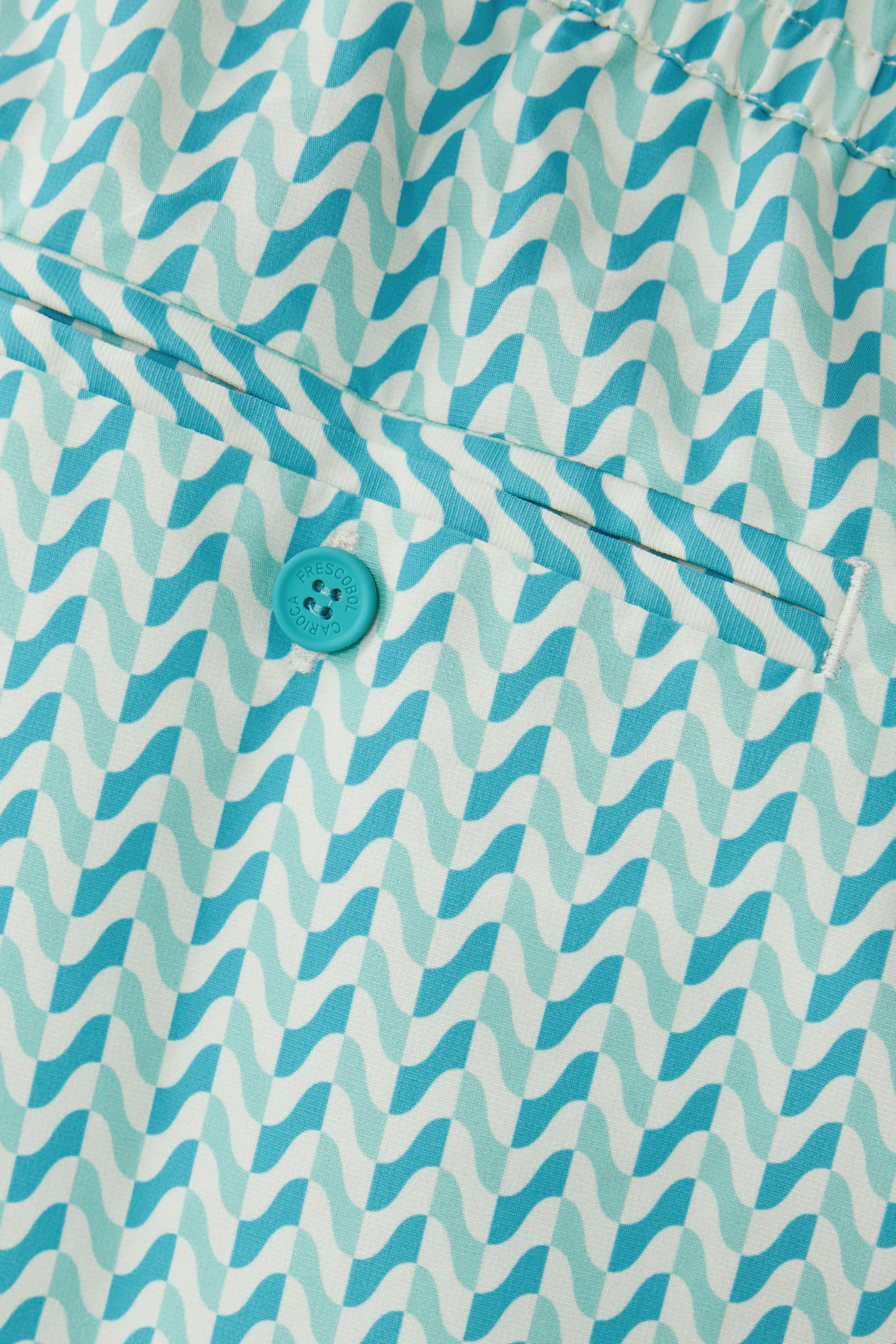 Copacabana Herringbone Print Swim Shorts