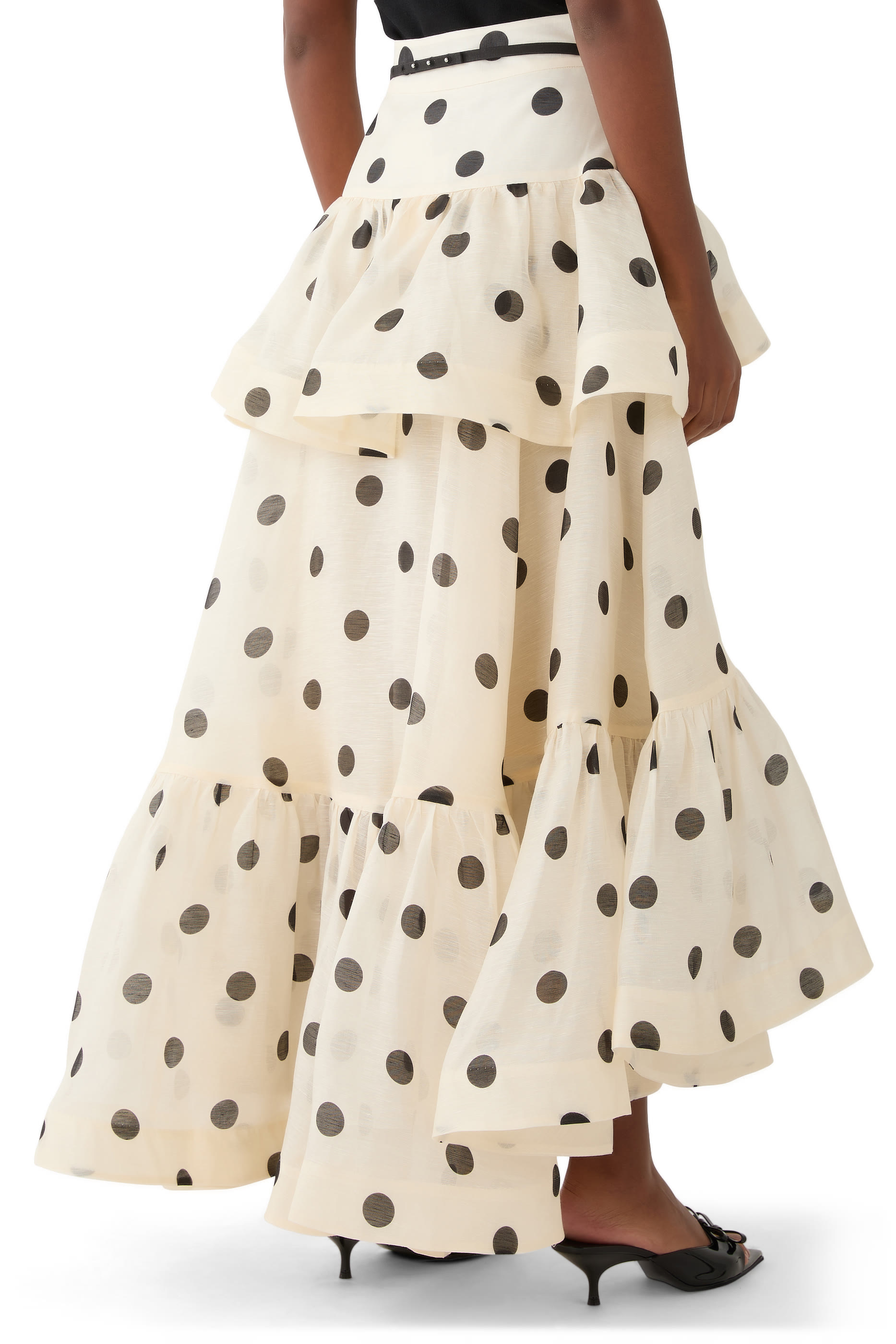 Crush High-Low Tiered Skirt