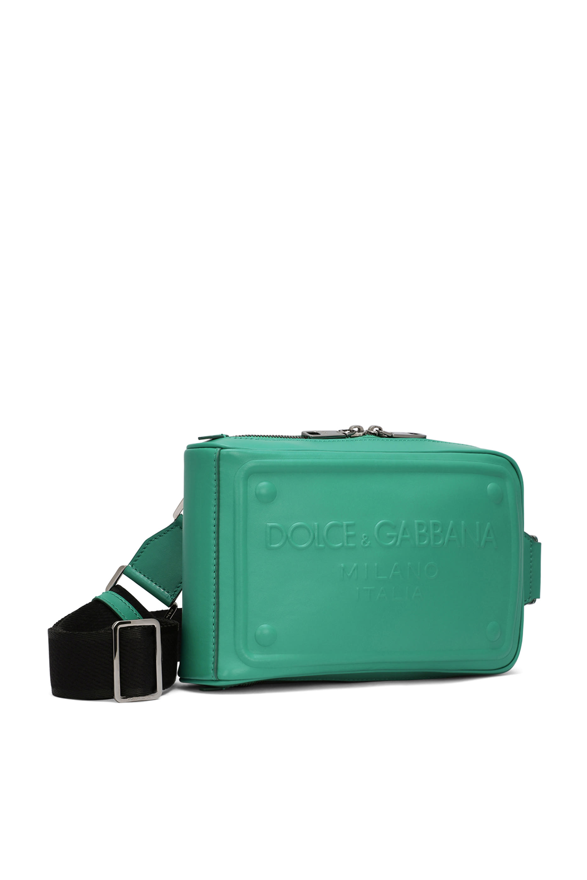 Raised Logo Calfskin Belt Bag 