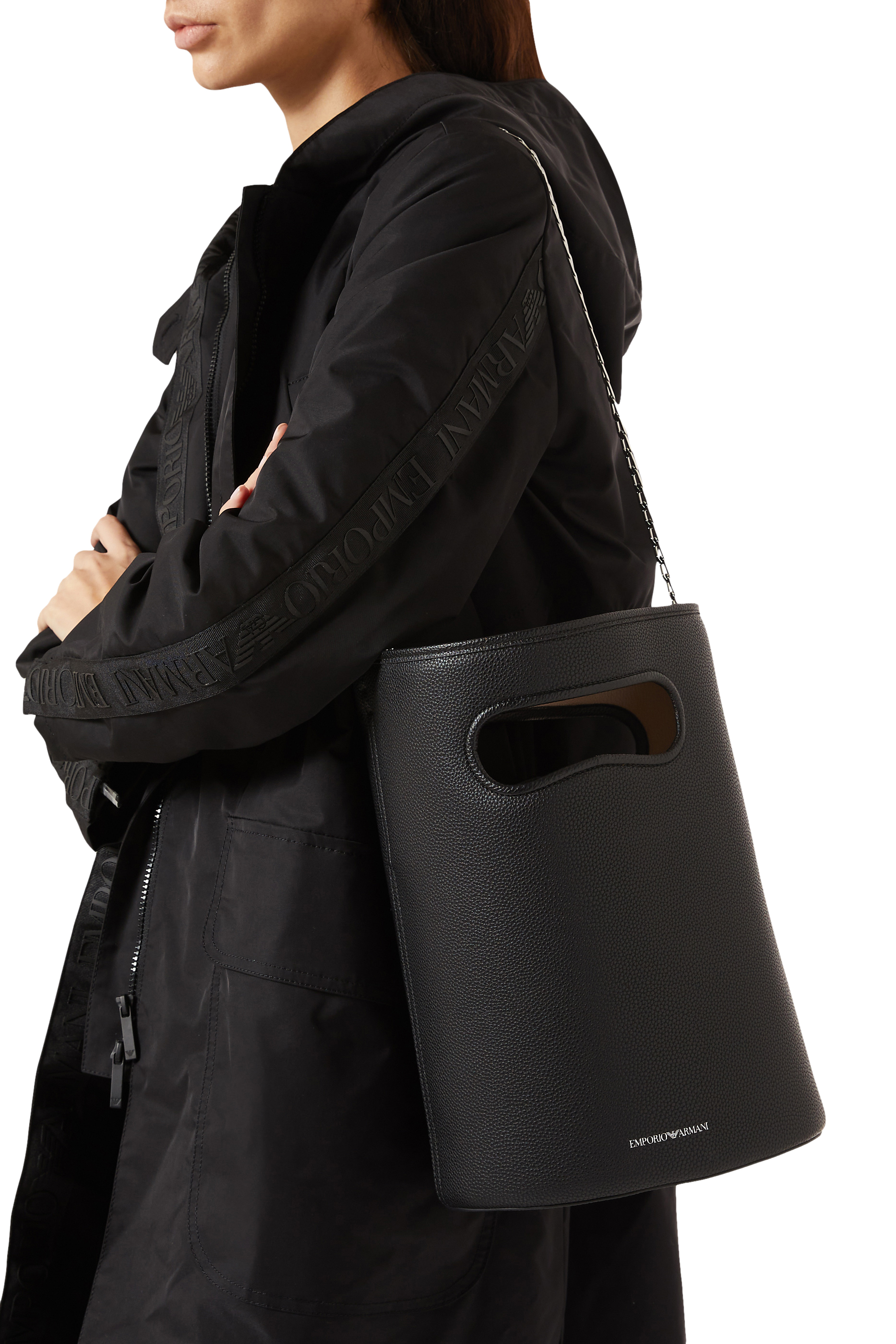 Deer-Print Bucket Bag