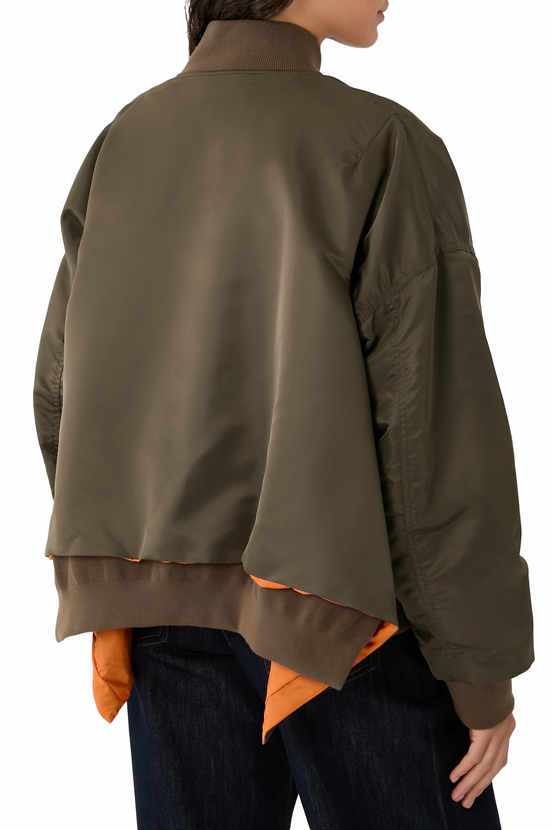 Nylon Twill Bomber Jacket