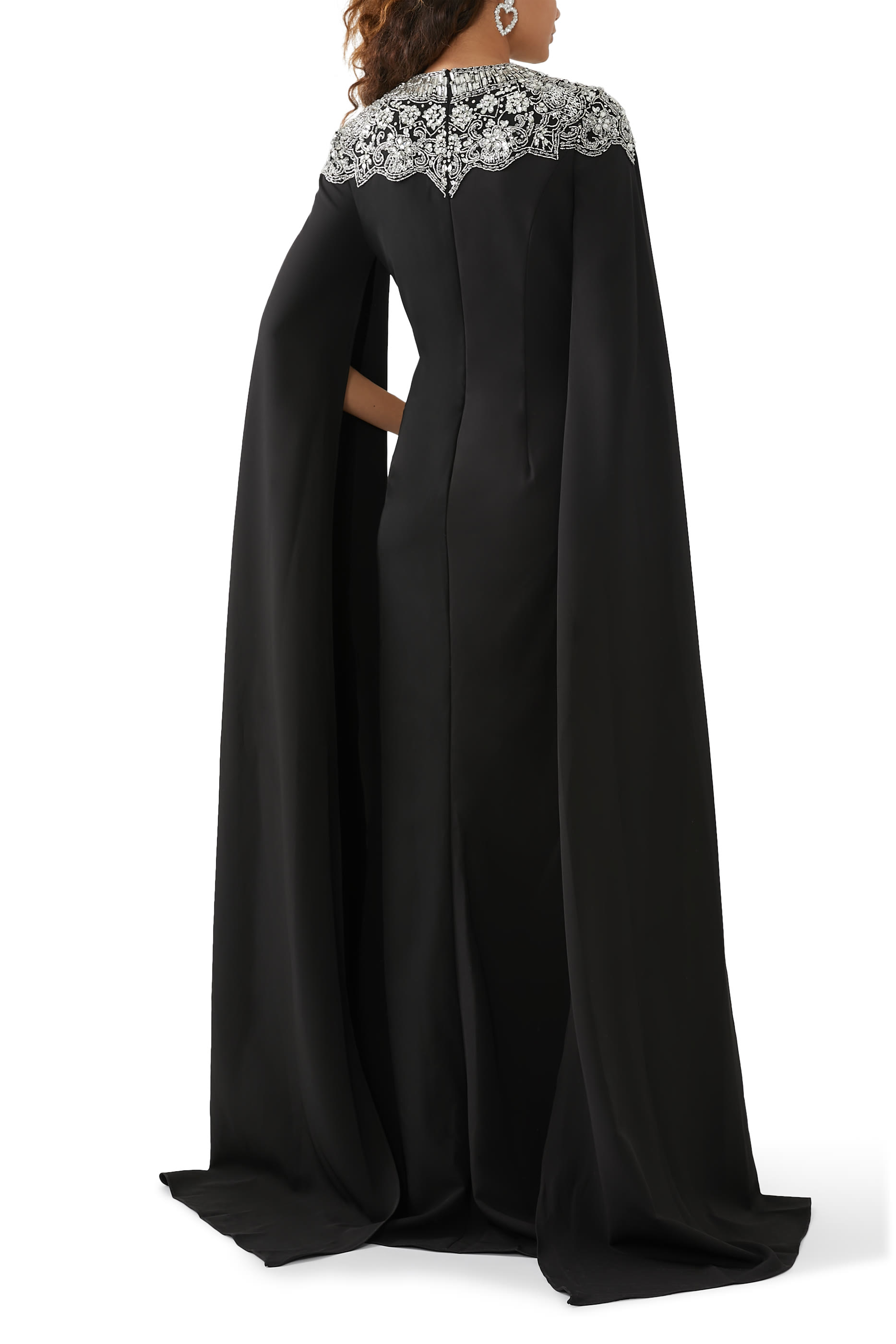 Cape Sleeves Gown