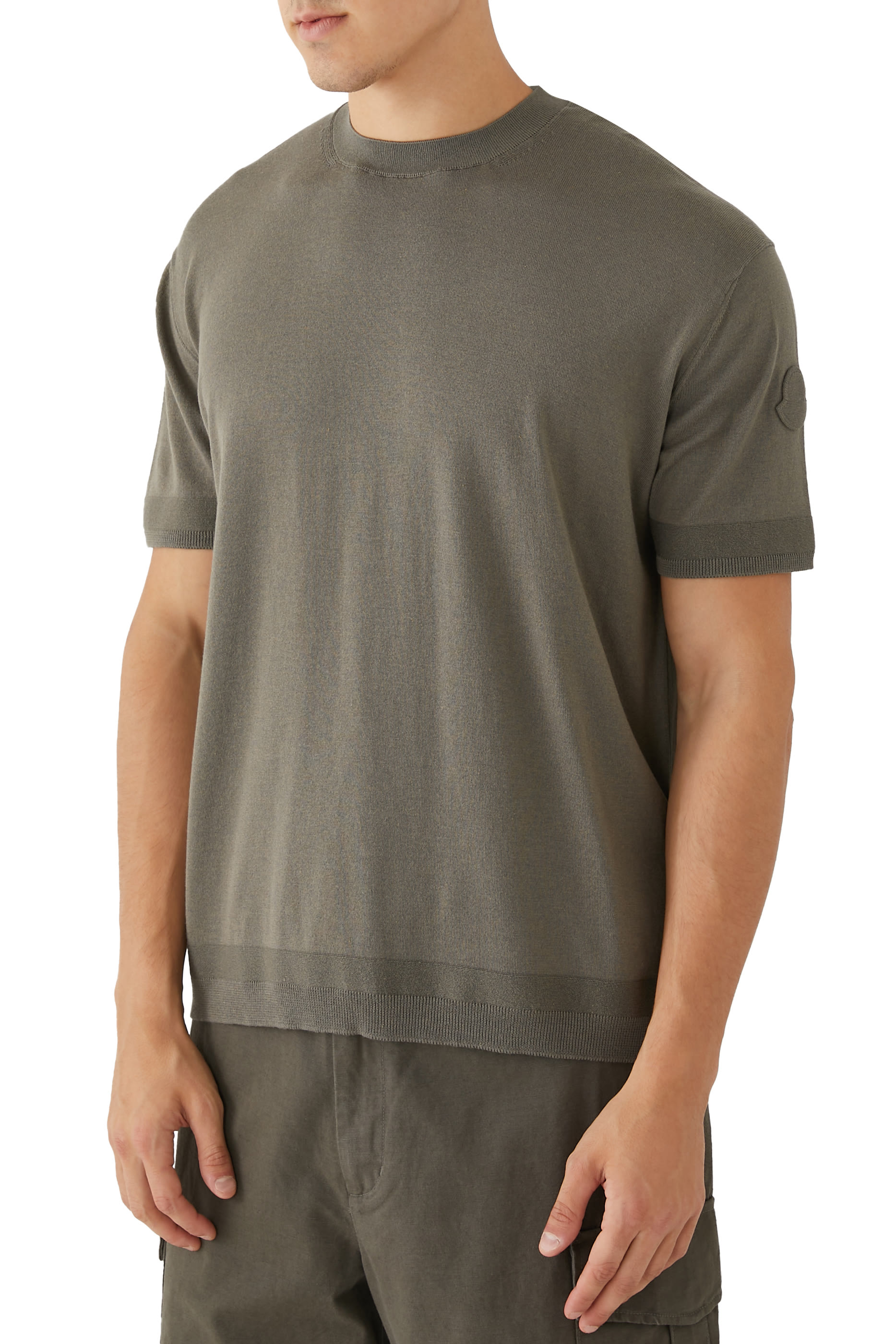 Silk & Cotton Knit T-Shirt