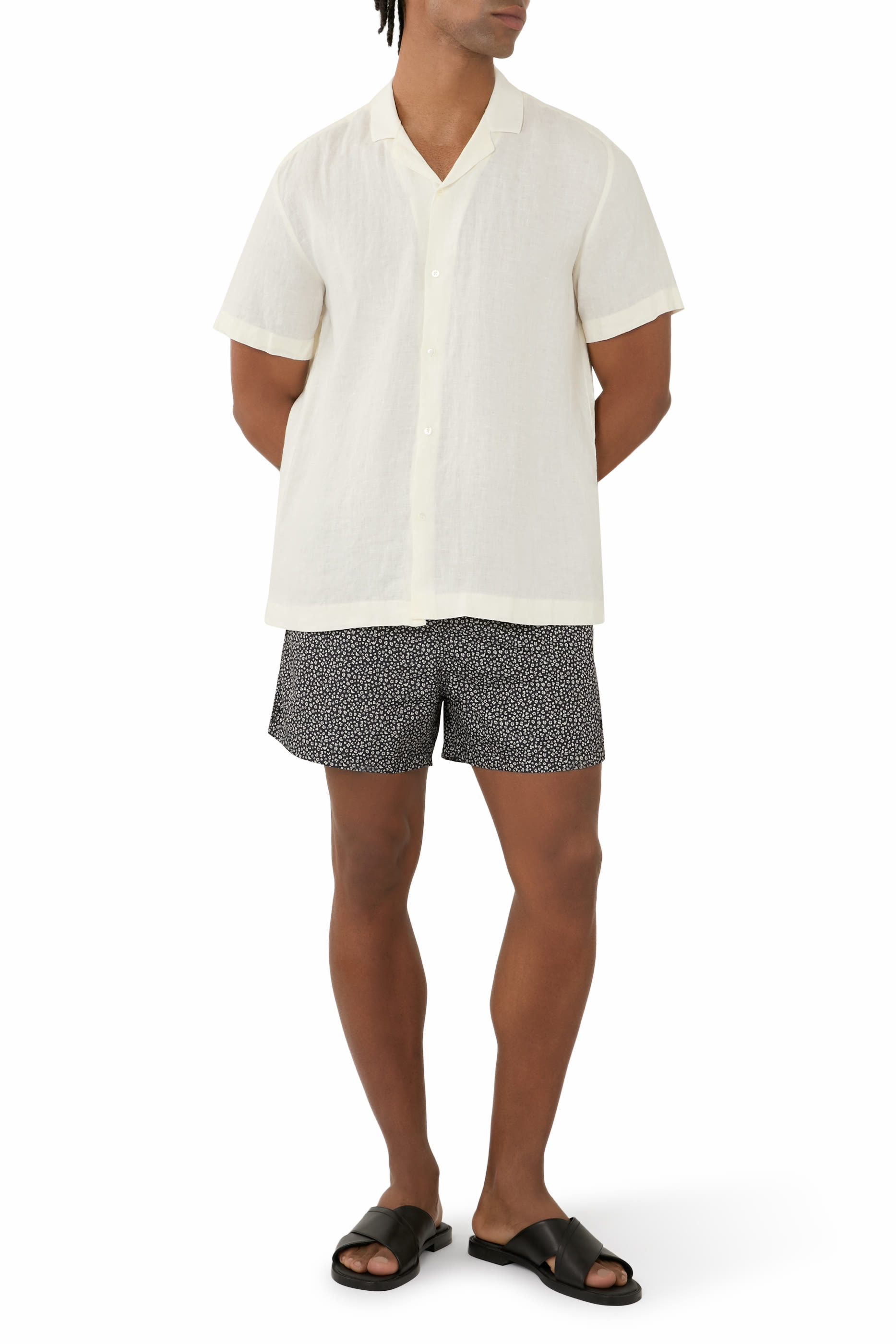 Sticks Print Swim Shorts