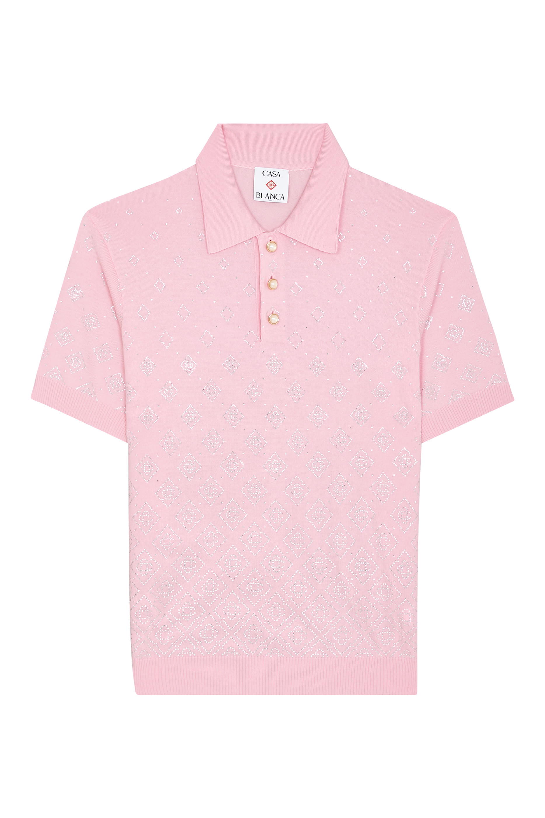 Crystal-Embellished Polo Shirt