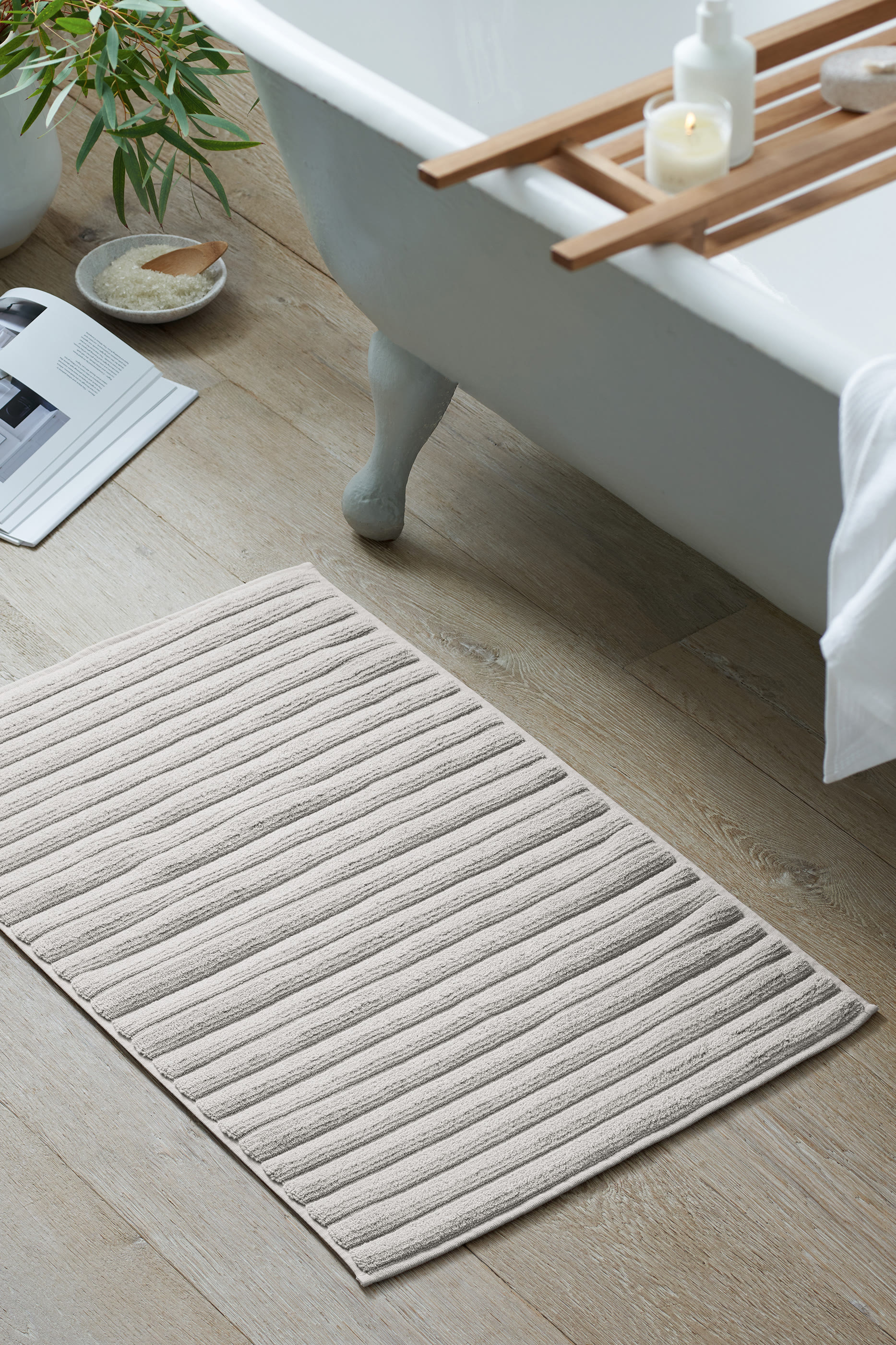 Ribbed Hydrocotton Bath Mat
