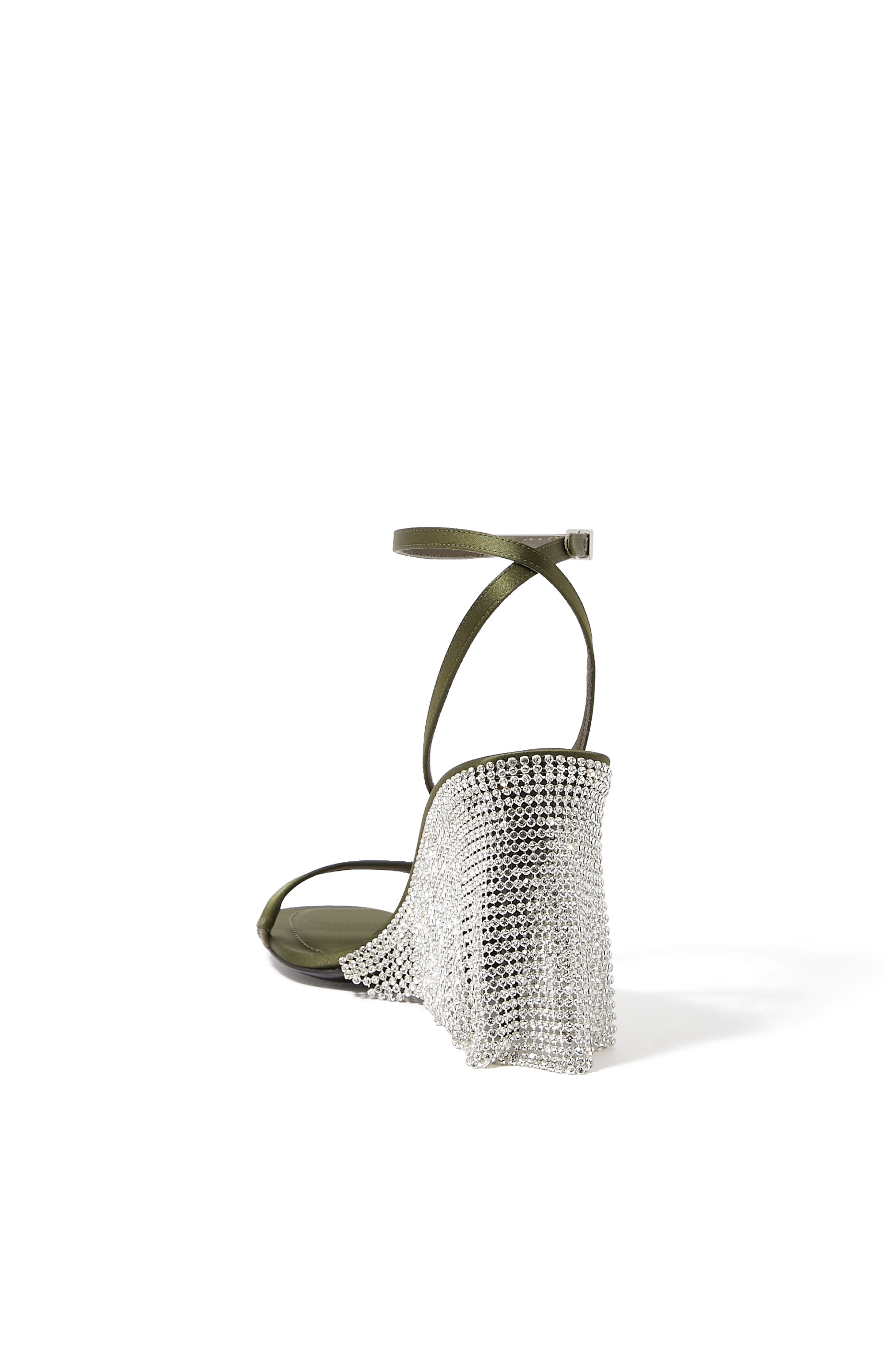 Tulle 90 Slingback Pumps with Ankle Strap