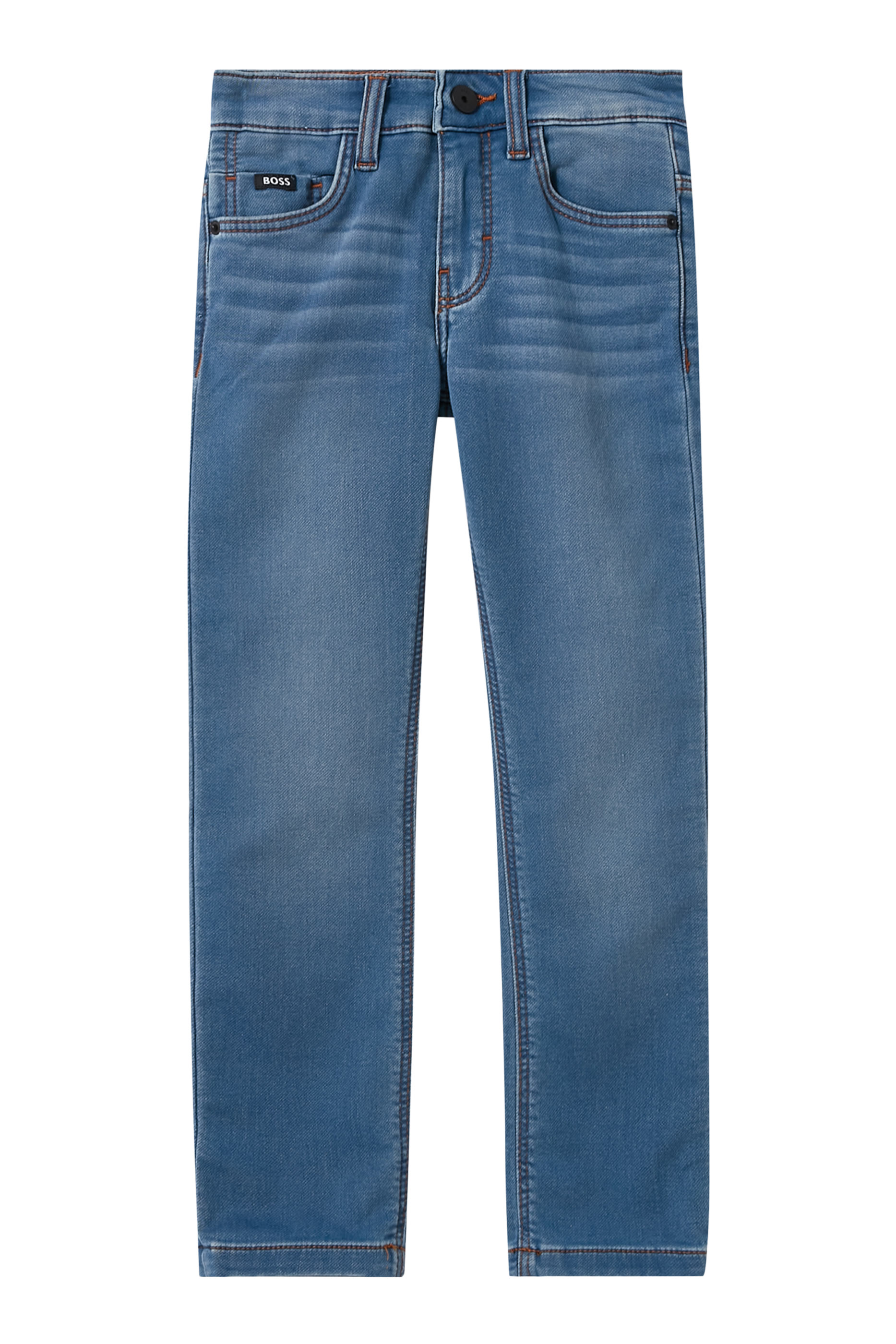Kids Low-Rise Straight Leg Jeans