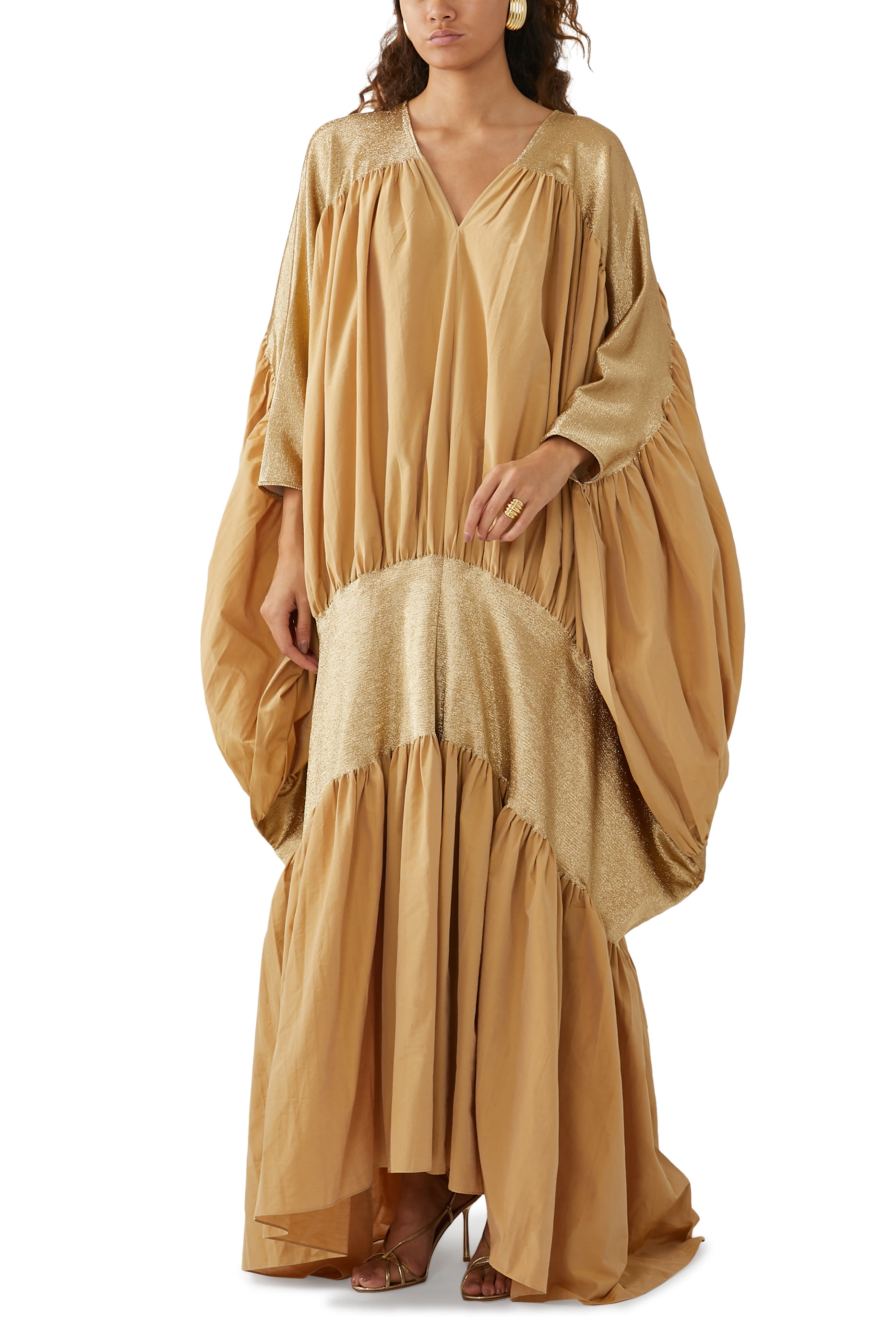 V-Neck Knit Kaftan
