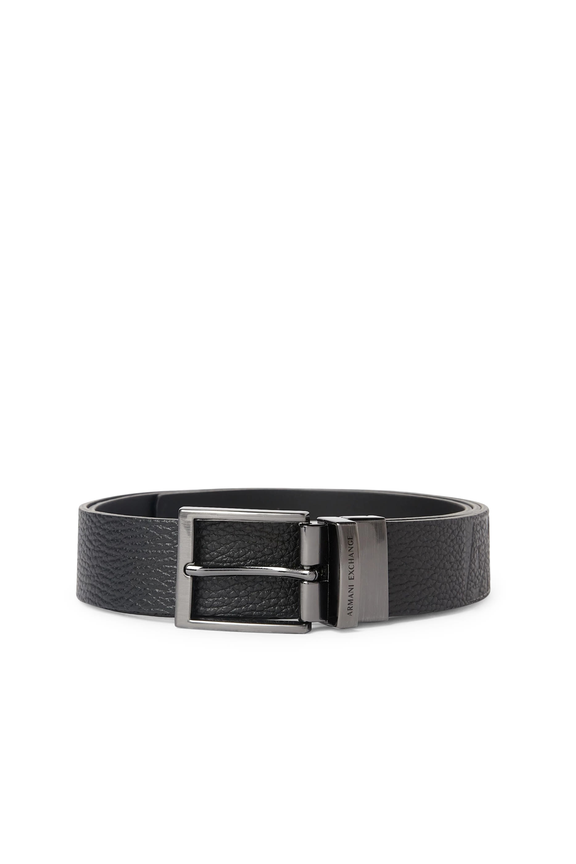 Logo-Embossed Leather Belt