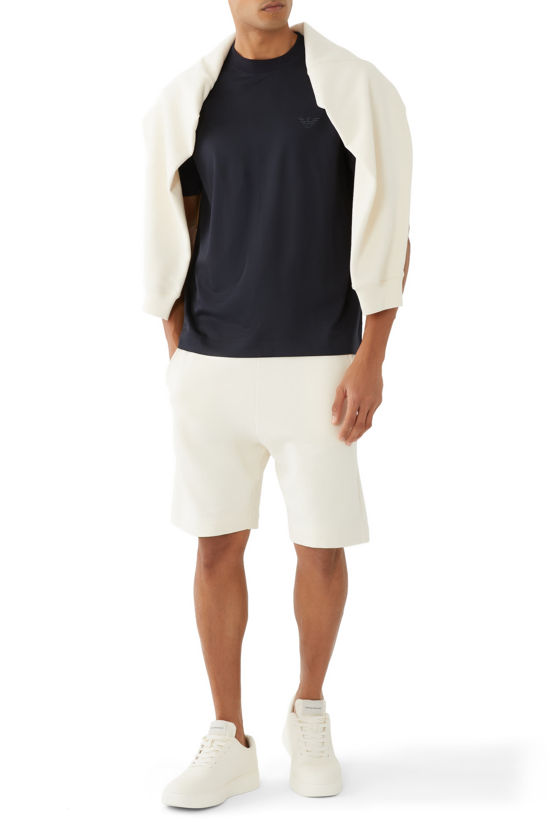 Jersey T-shirt with Flocked Logo