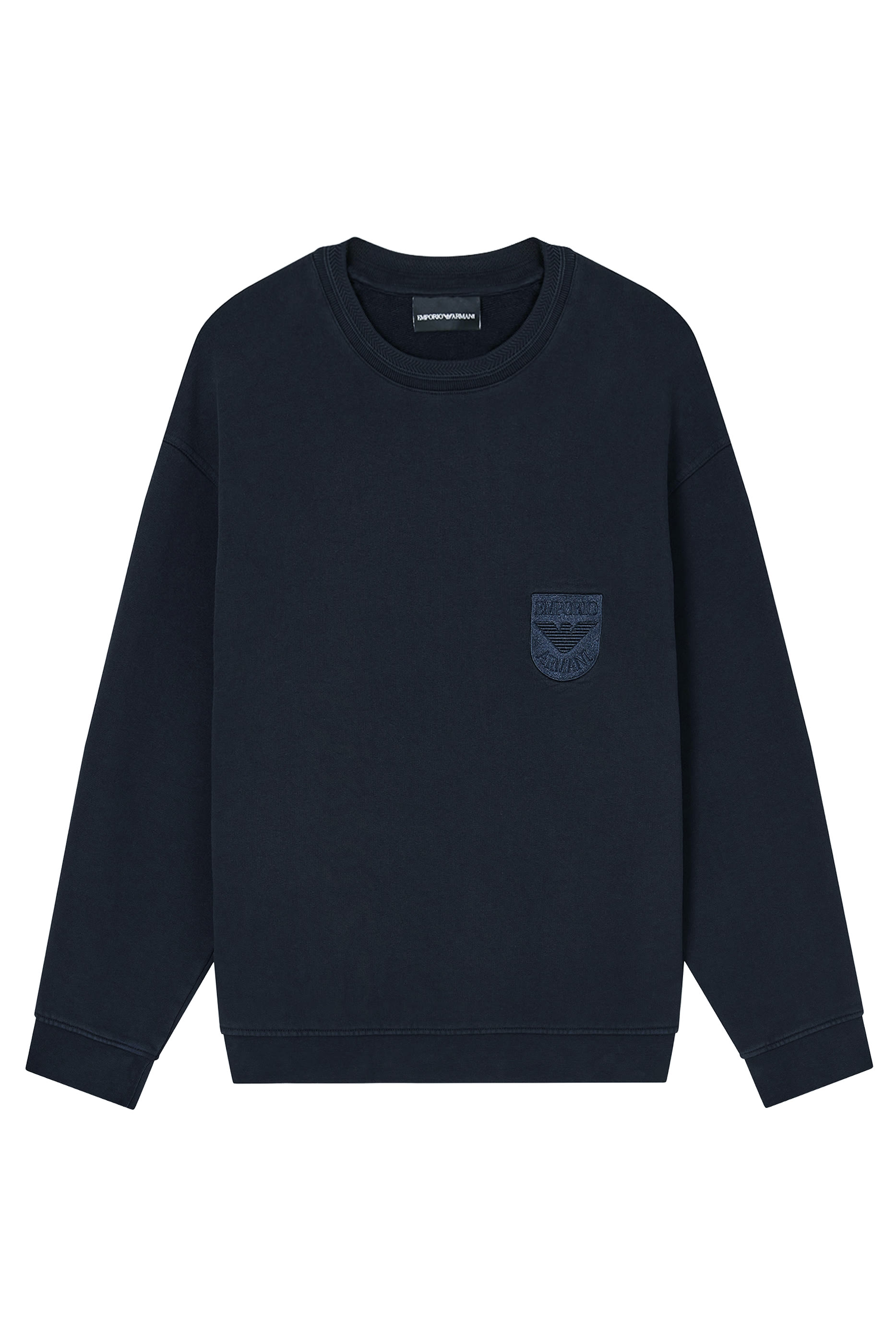 Shield Embroidery French Terry Jersey Sweatshirt