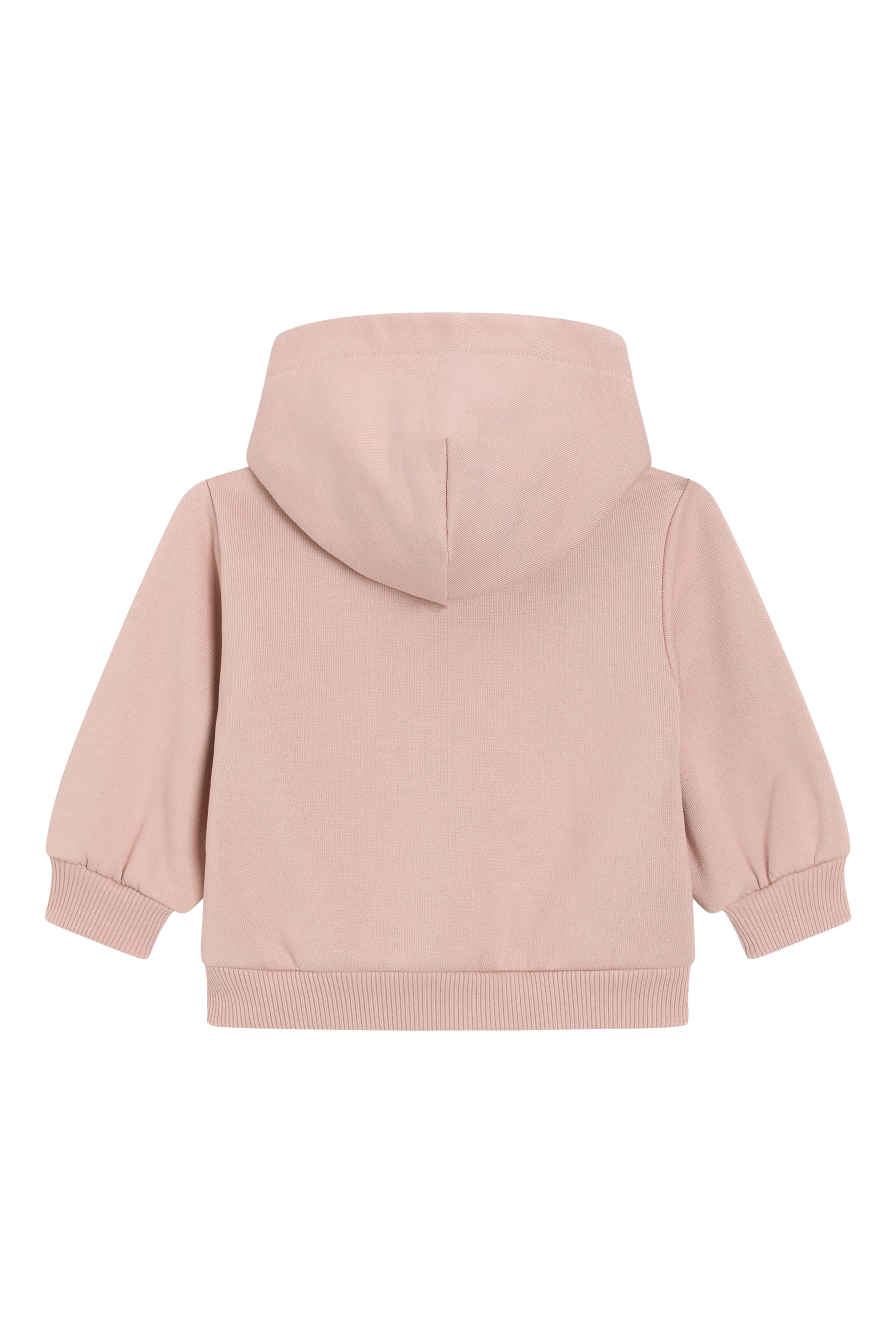 Kids Leopard Print Heart-Shaped Patch Hooded Sweatshirt