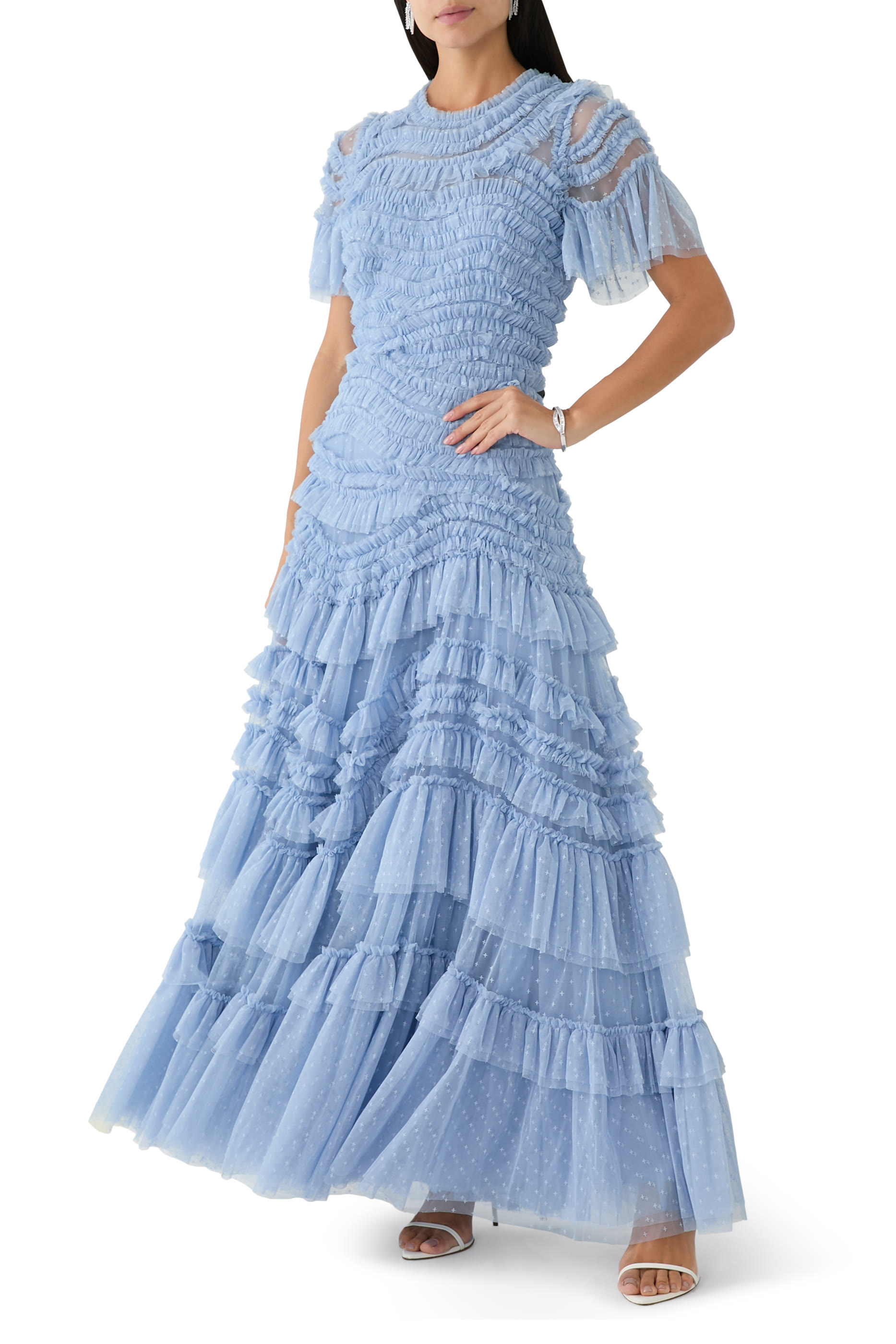 Wild Rose Ruffle Gown