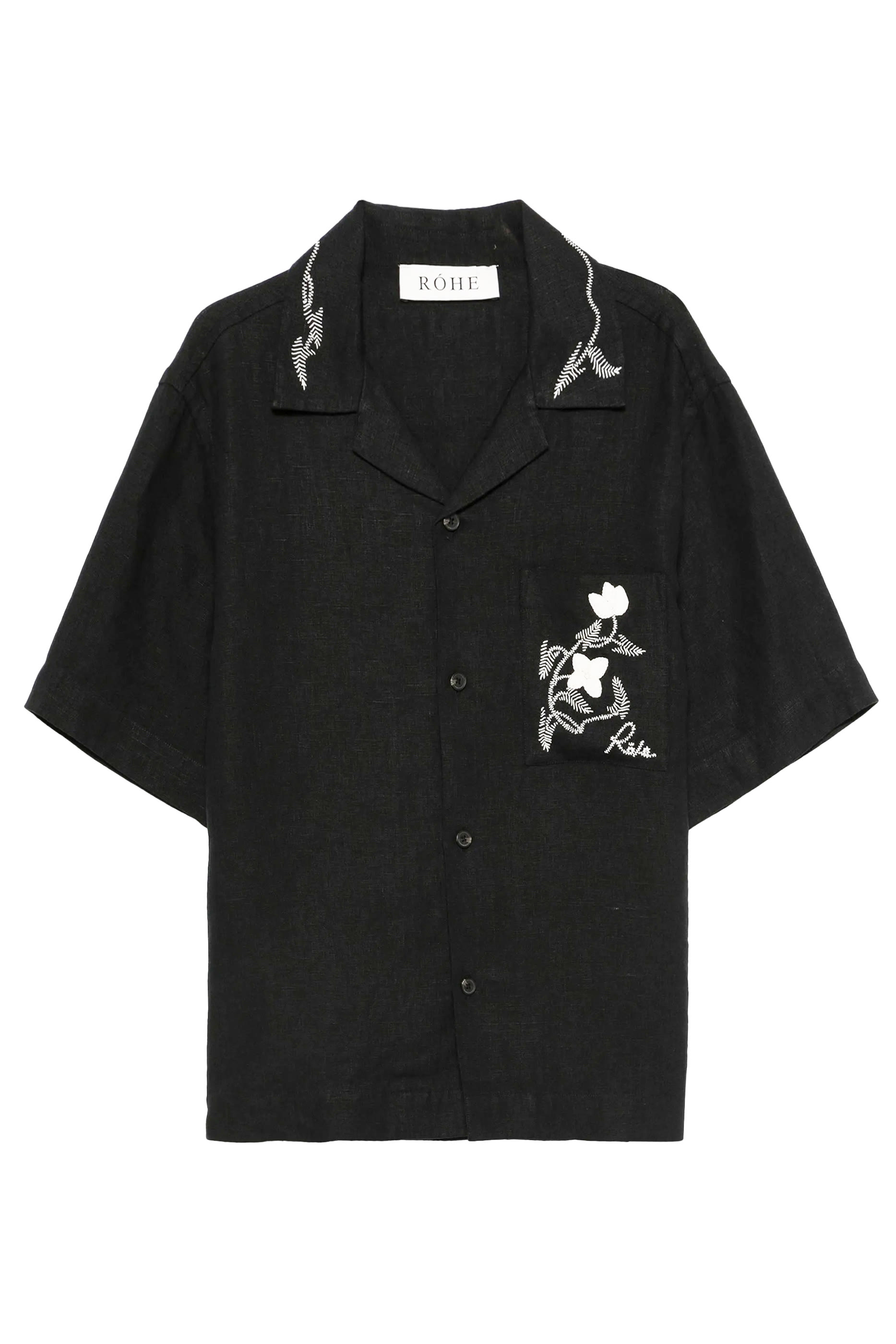 Hand Embroidered Short Sleeve Shirt