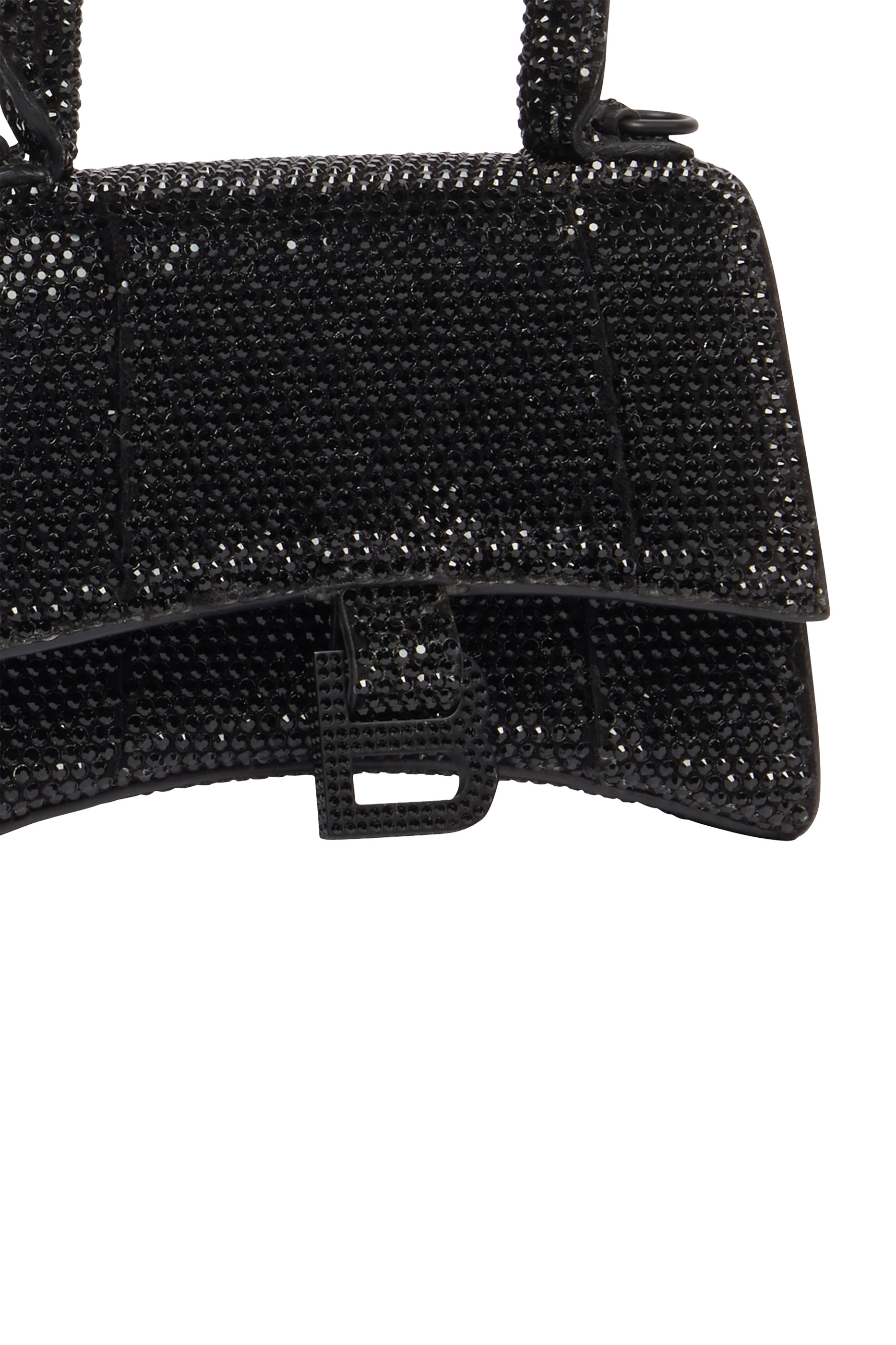 Hourglass Mini Bag With Chain And Rhinestones