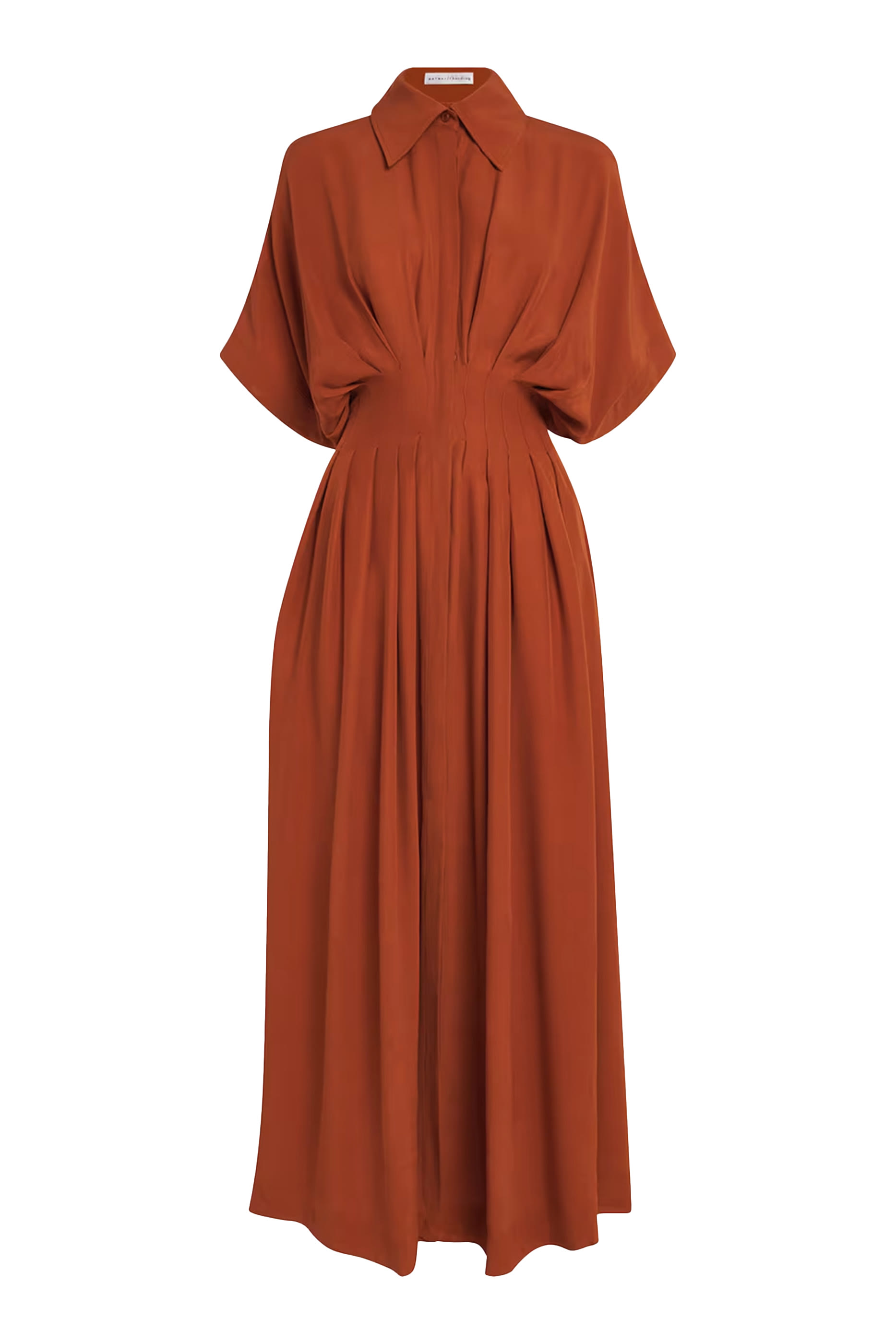 Courage Pleated Waist Midi Dress