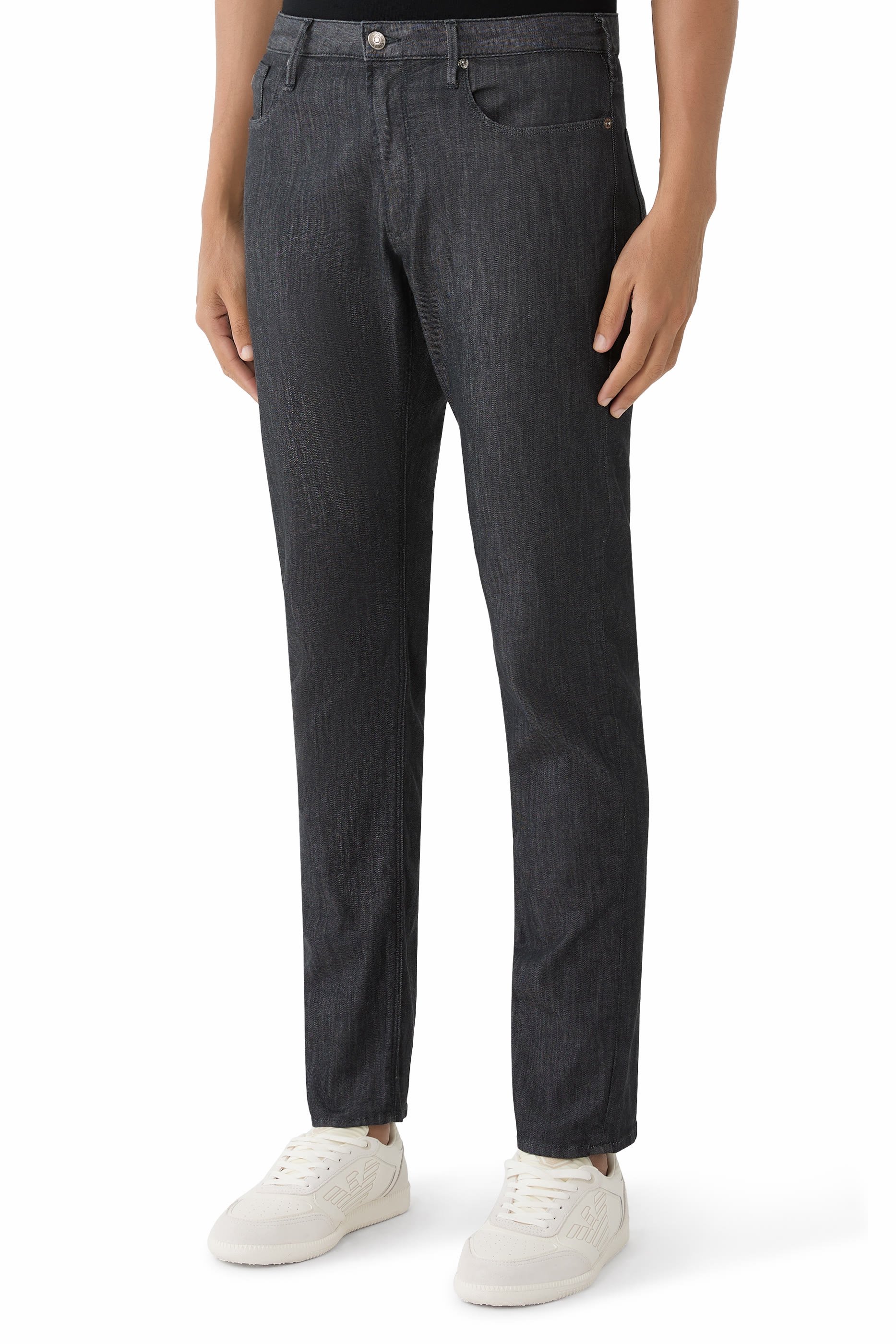 J06 Worn-Look Denim Jeans