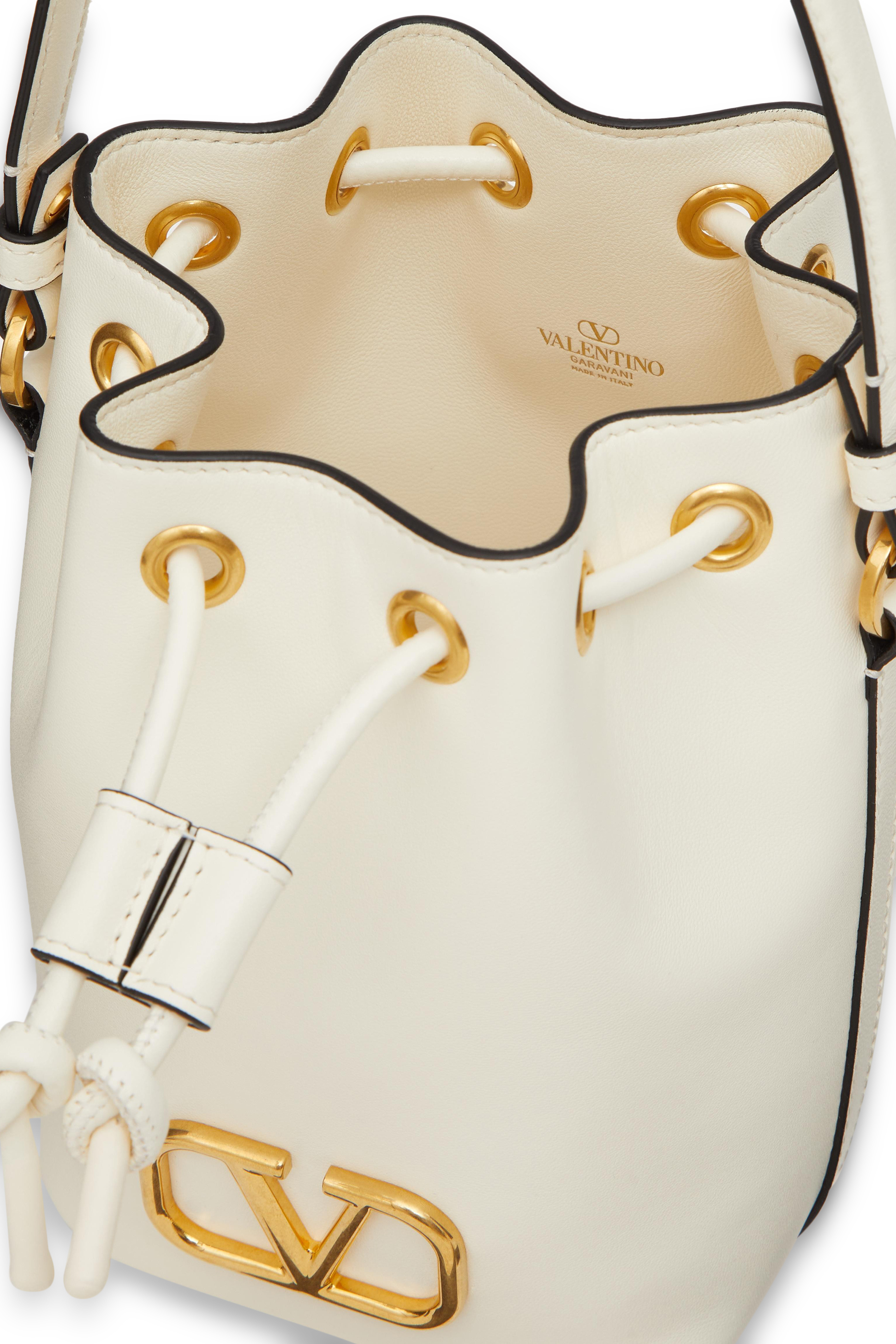 VLogo Mini Canvas Bucket Bag