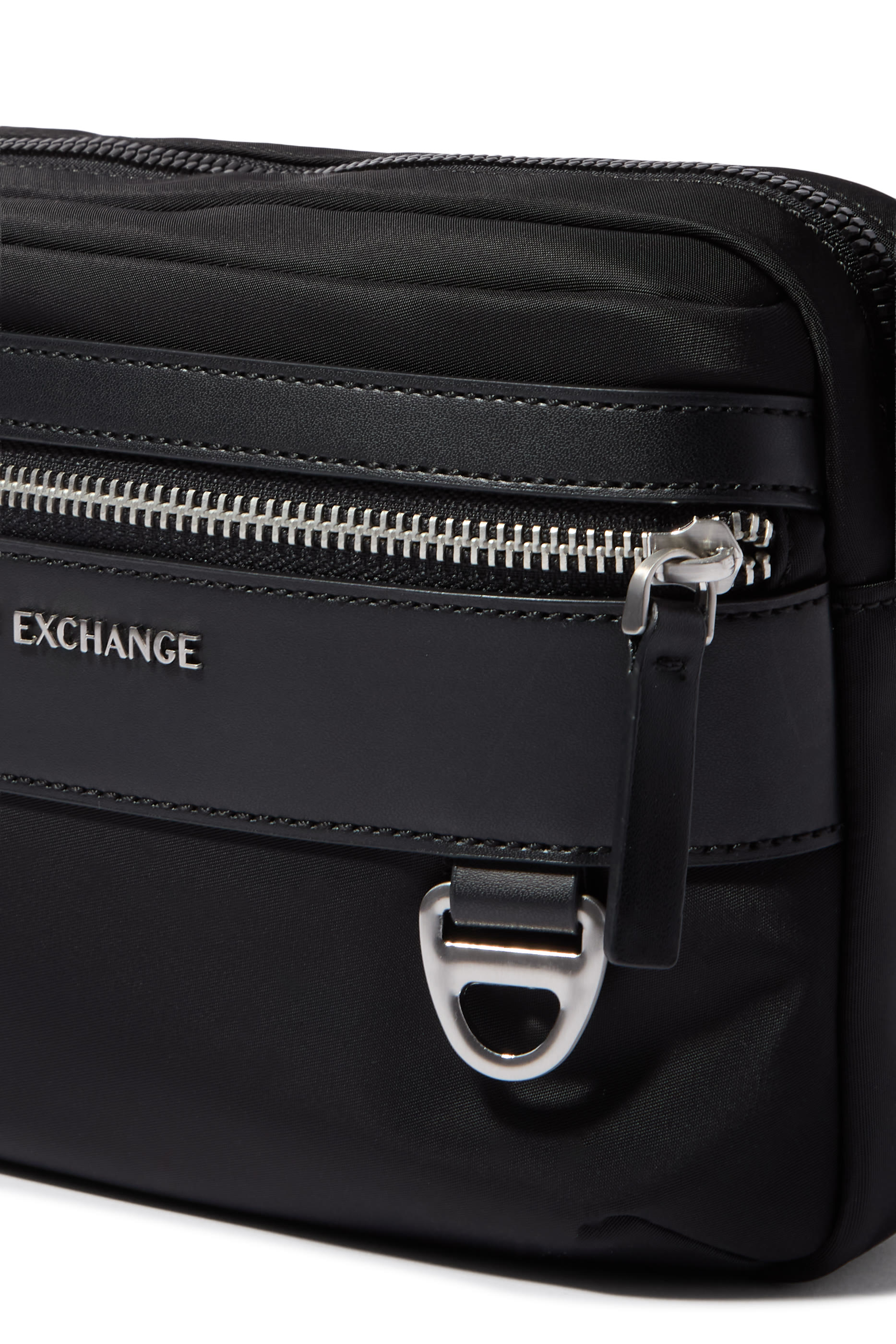 AX Logo Nylon Shoulder Bag