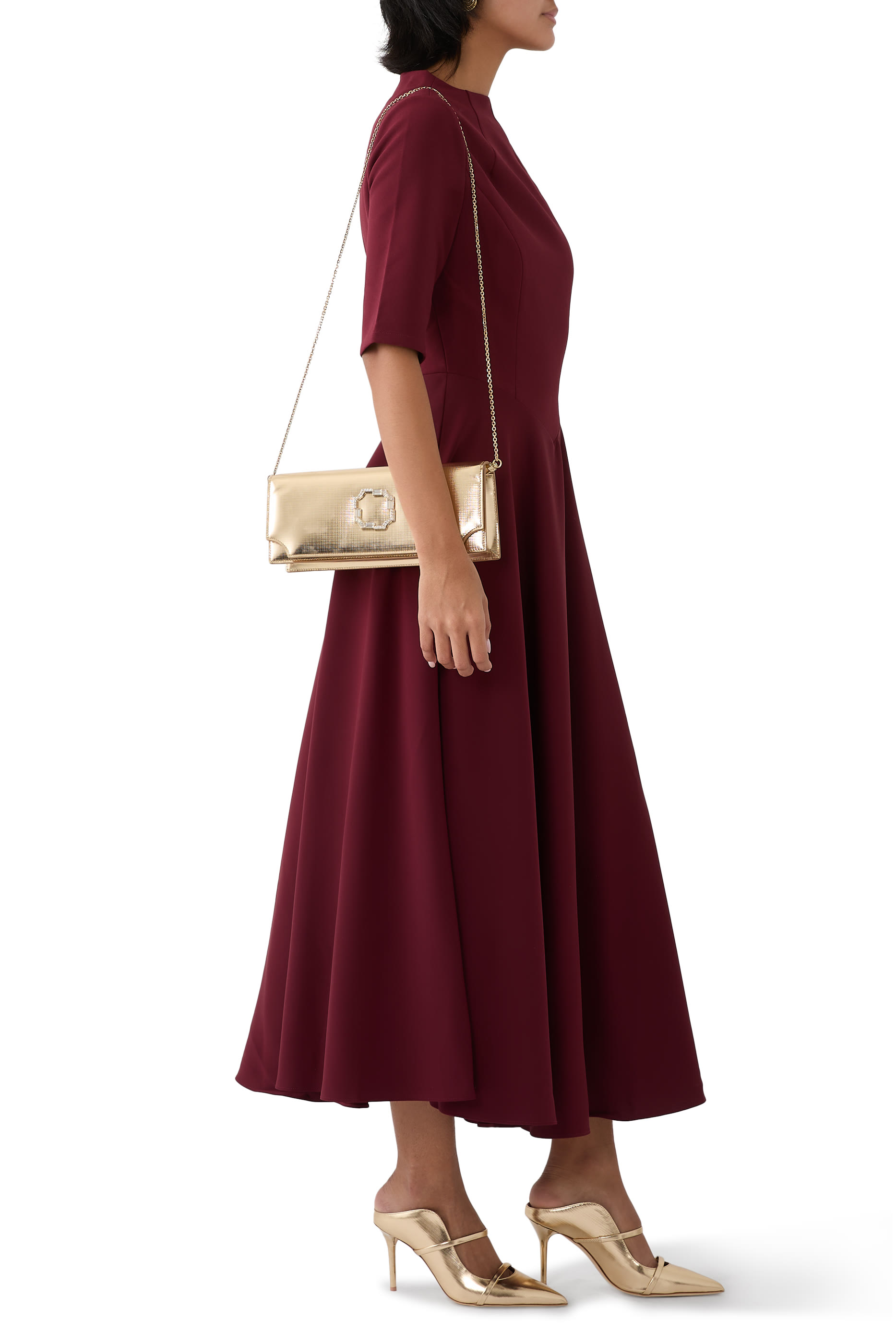 Vivien Leather Clutch Bag