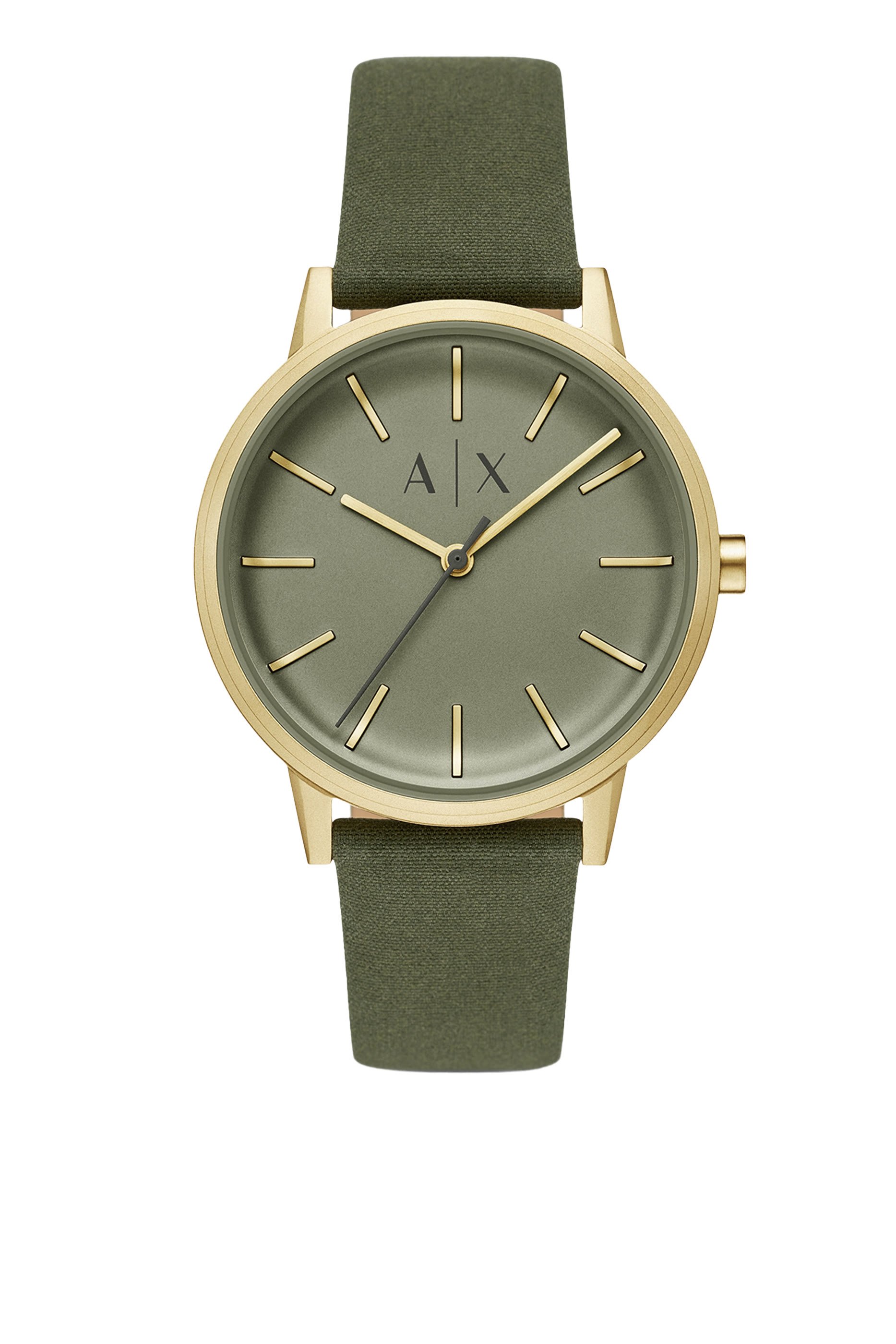 Cayde Three-Hand Leather Watch