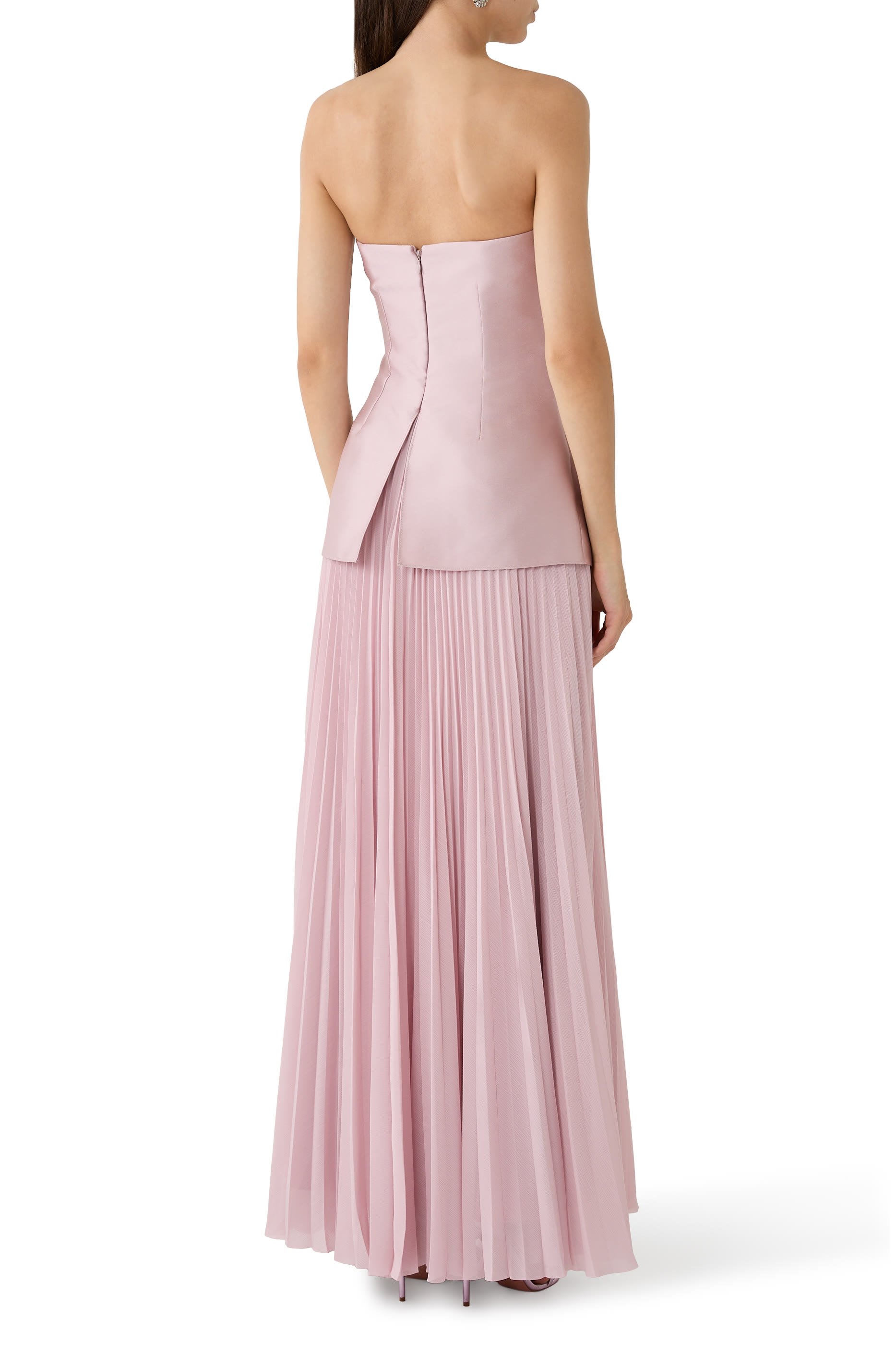 Claudette Pleated Skirt Gown