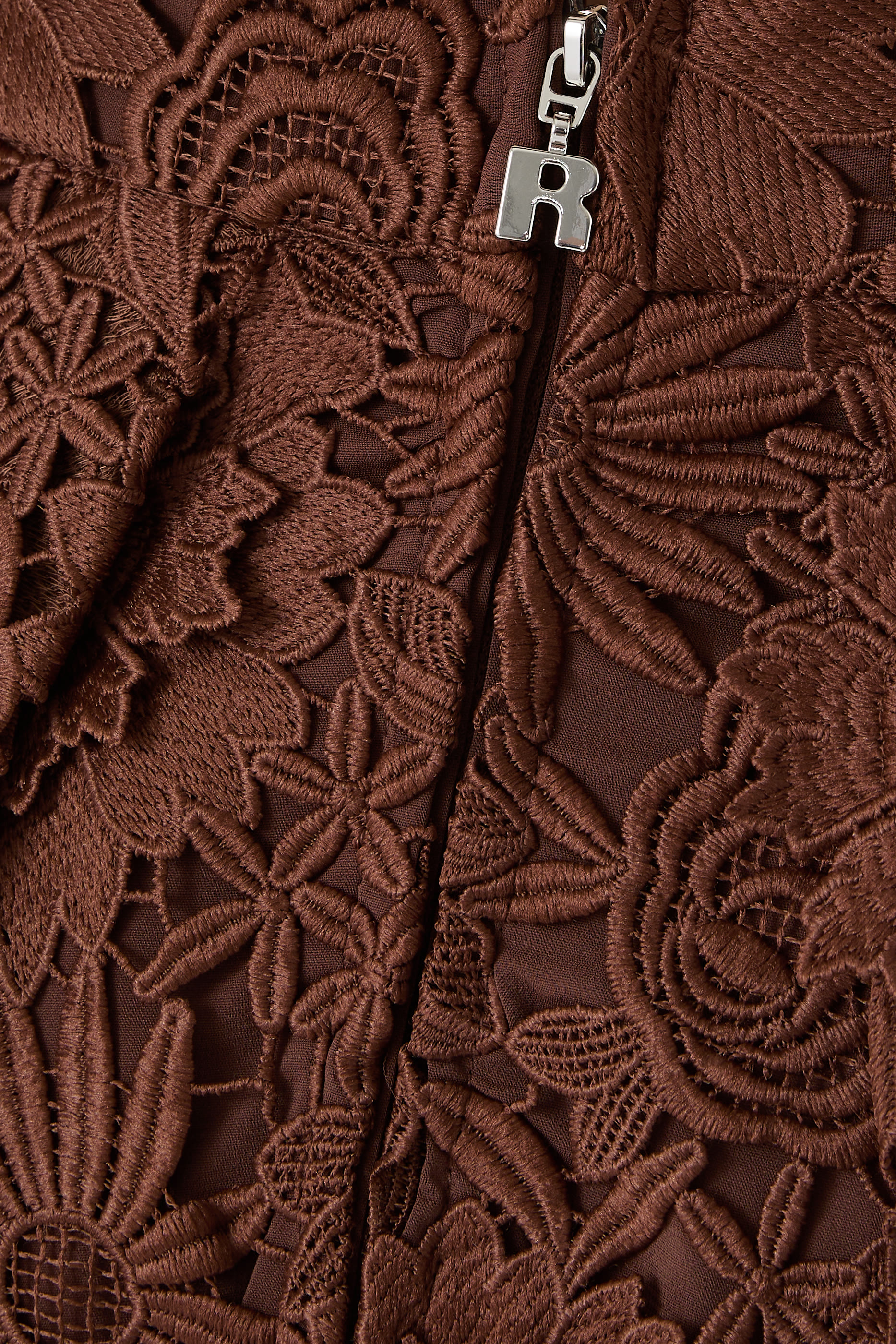 3D Lace Midi Skirt