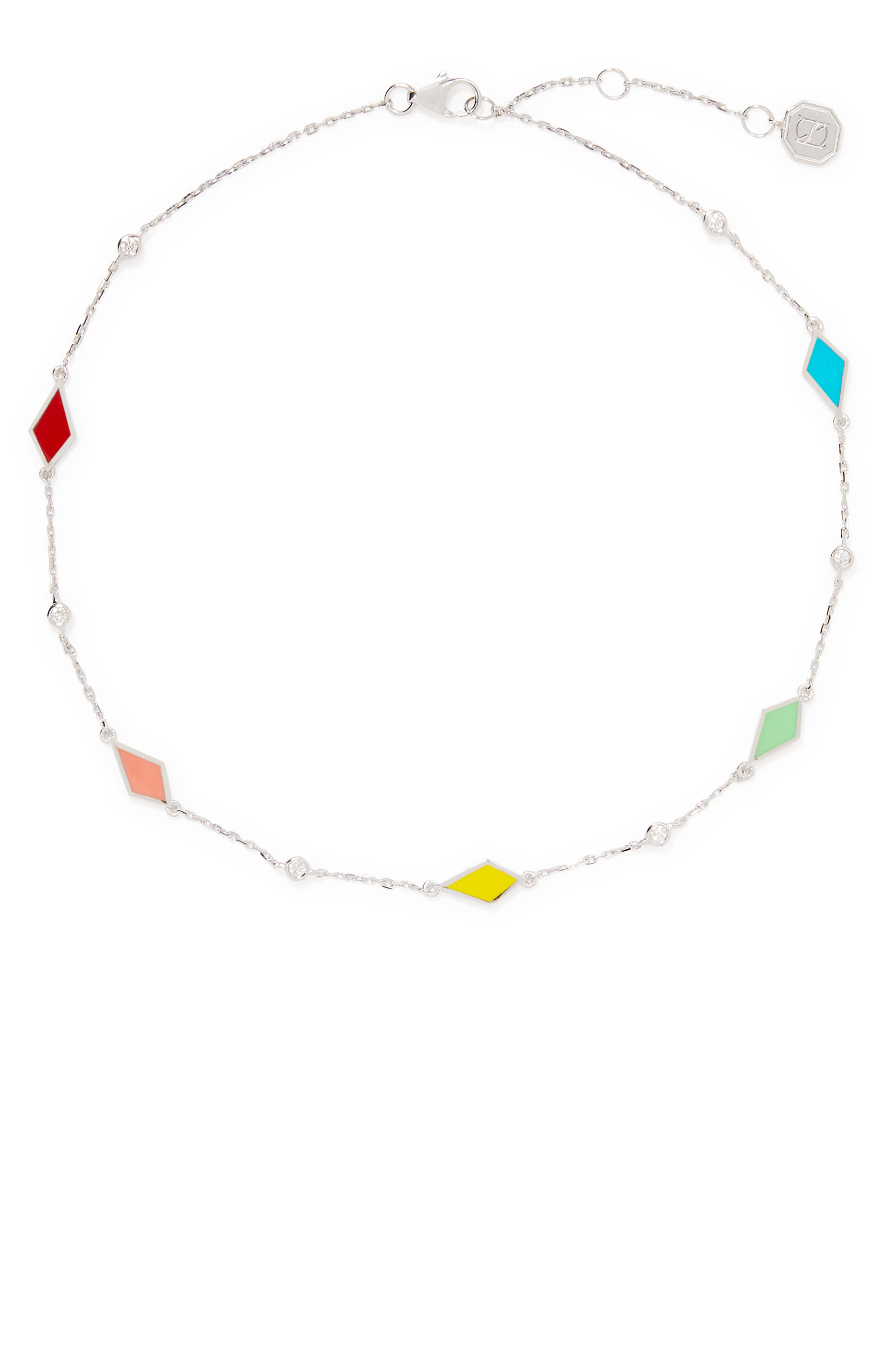 Mosaic 18K Gold Anklet