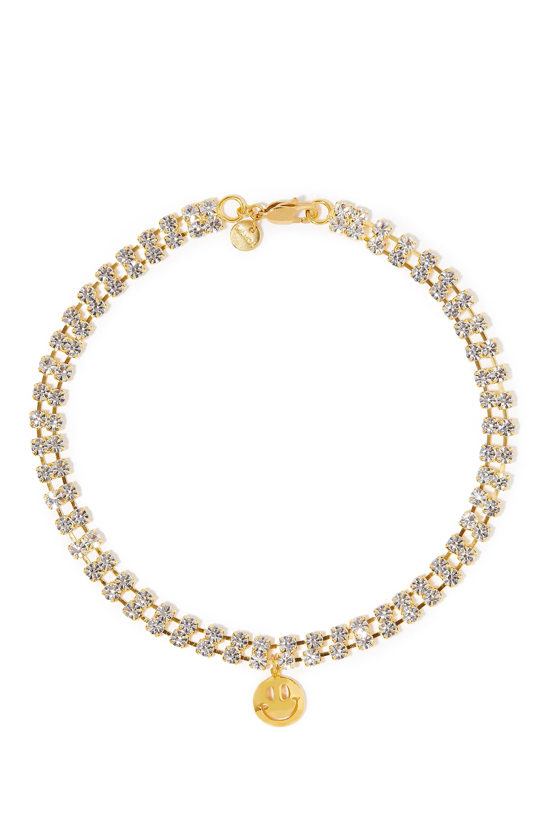 Sussudio Mini Choker, 24k Gold-Plated Brass & Swarovski Crystals