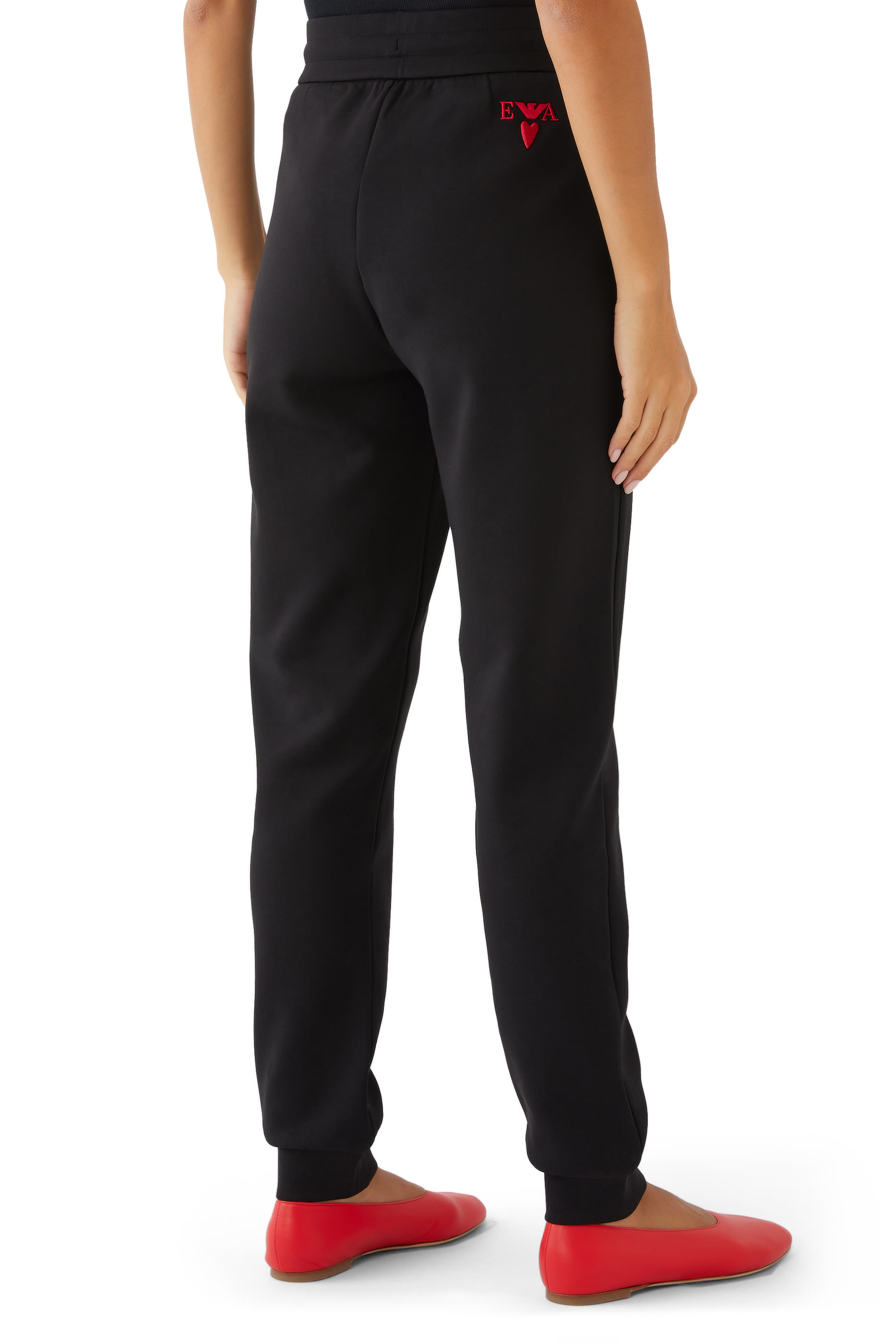 EA Logo Heart Embroidery Coulisse Joggers