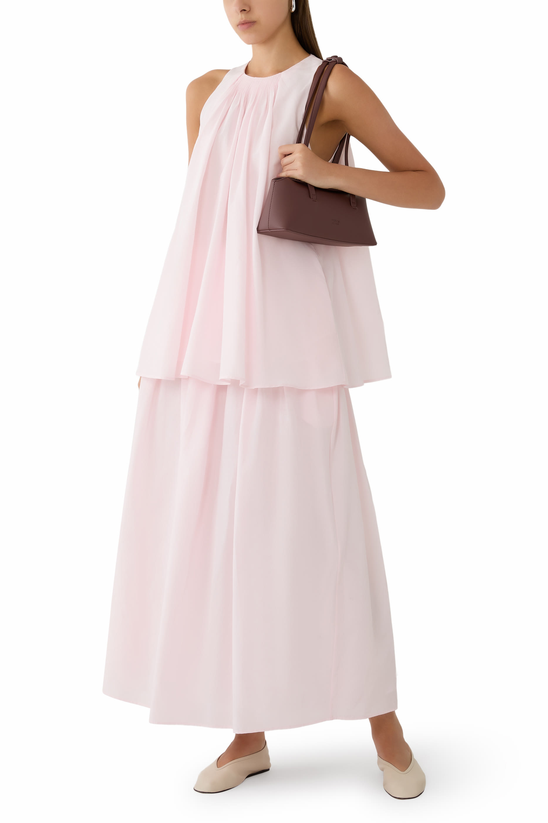 Naya Gathered Midi Skirt