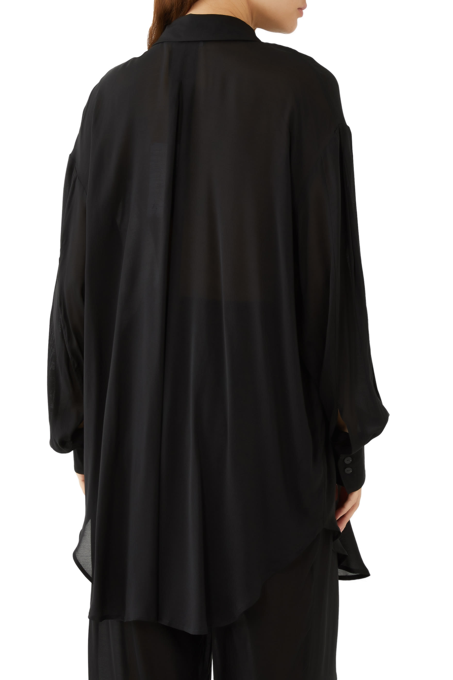 Mali Chiffon Oversized Cover-up Shirt