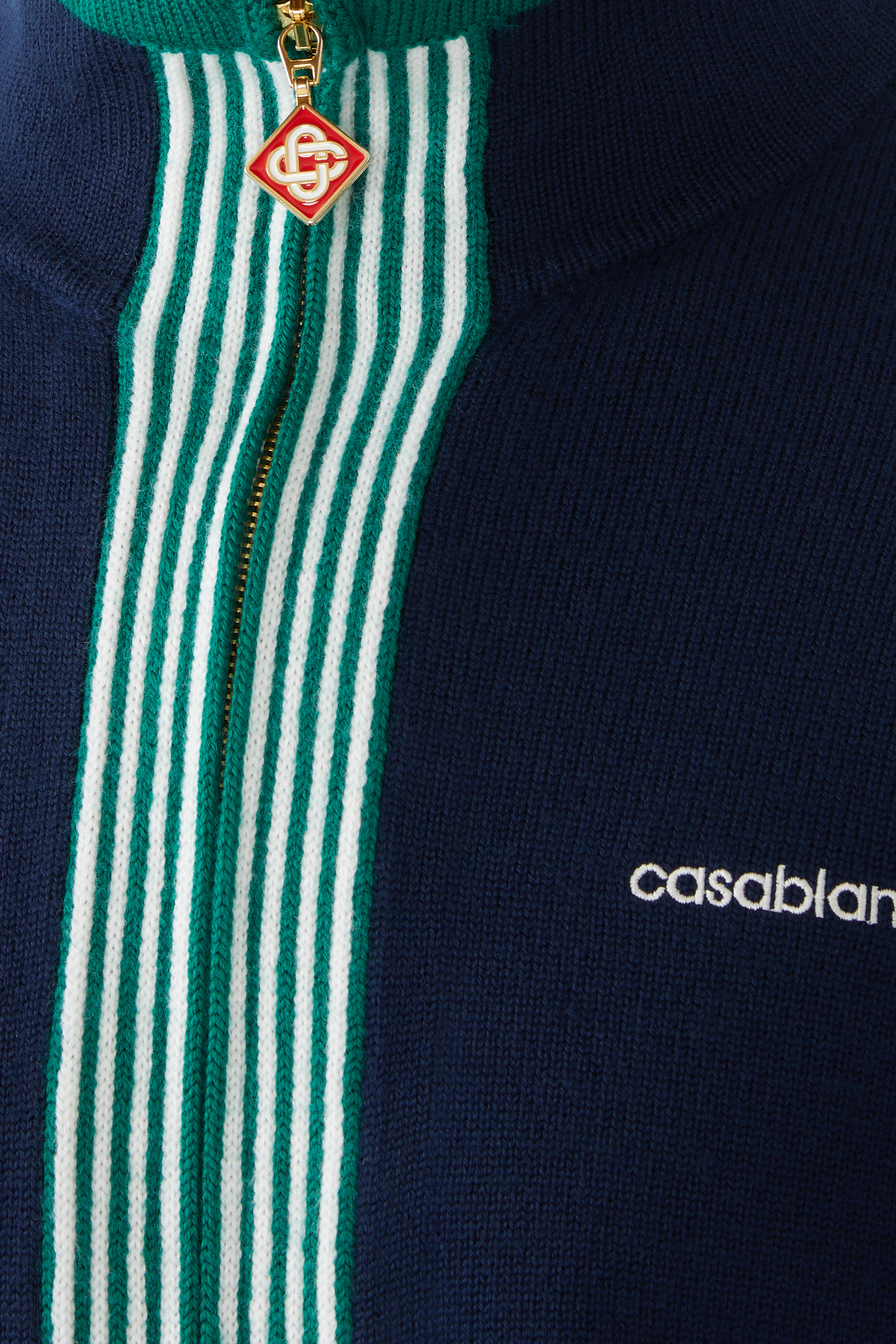  Knit Tennis Track Top 